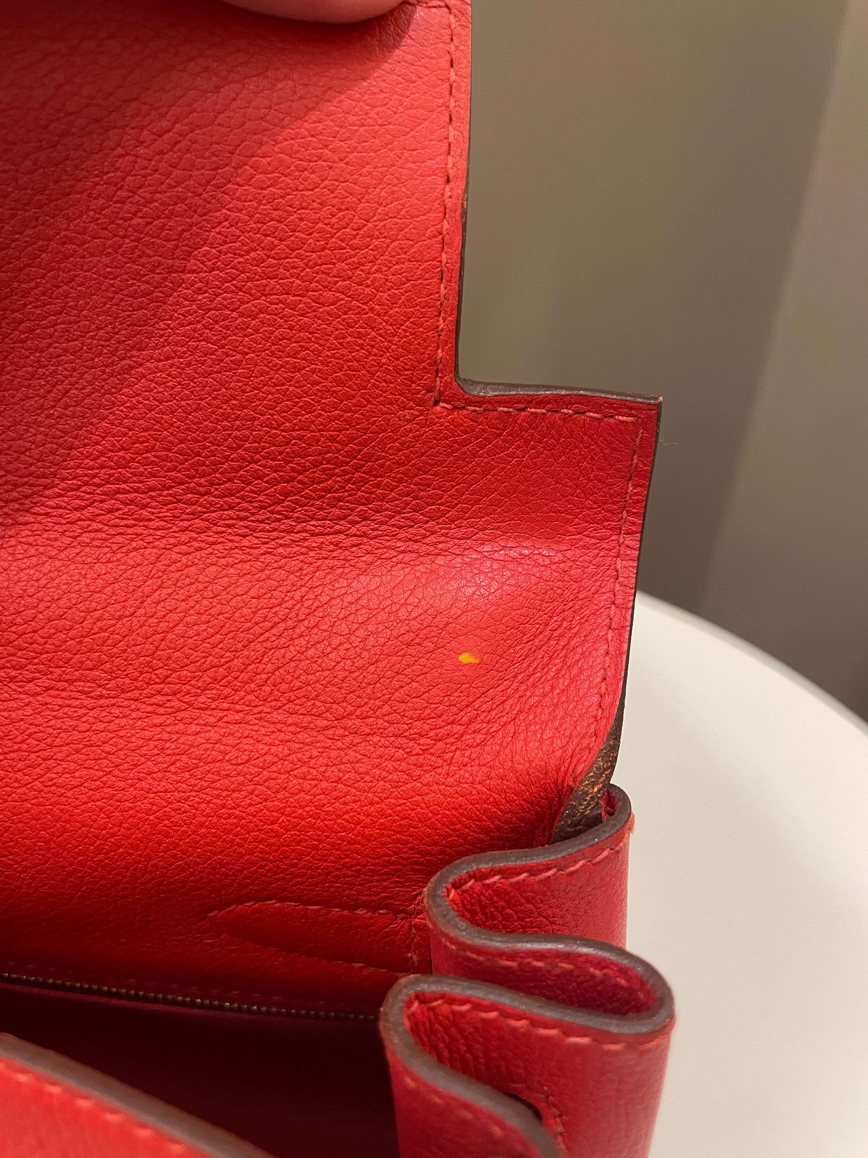 Hermes Kelly 28 Rouge Tomato Evercolor