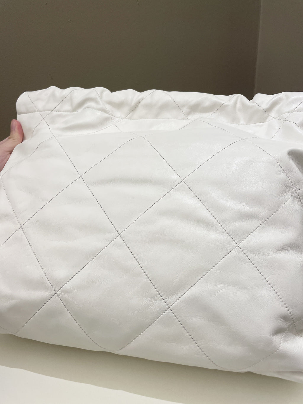 Chanel 22 White Calf