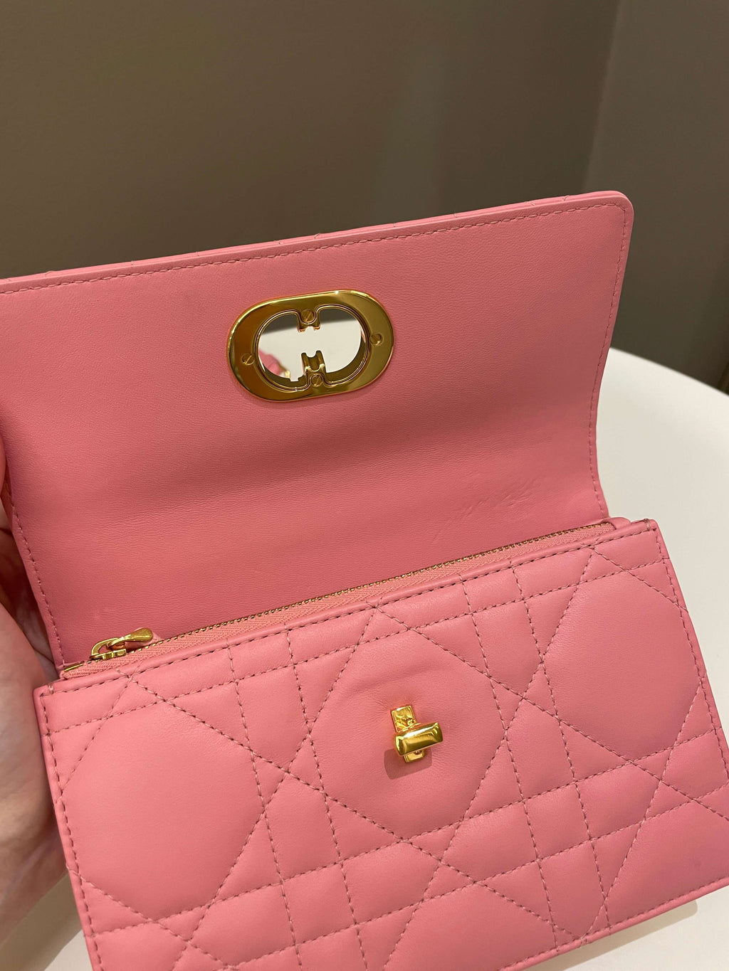 Dior Miss Caro Mini Pink Lambskin