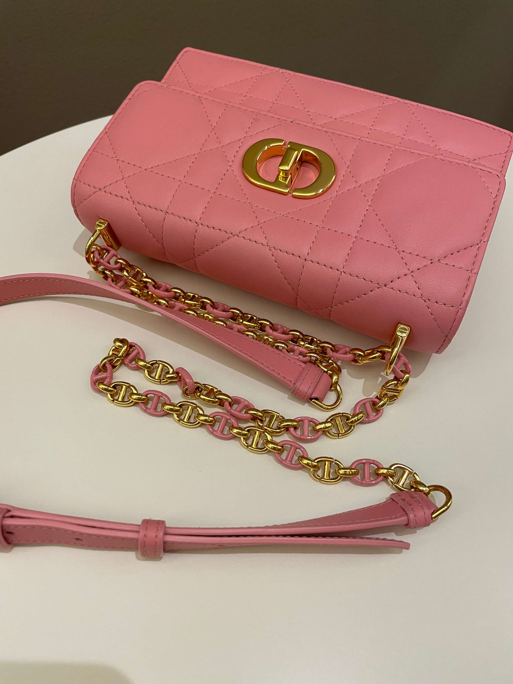 Dior Miss Caro Mini Pink Lambskin