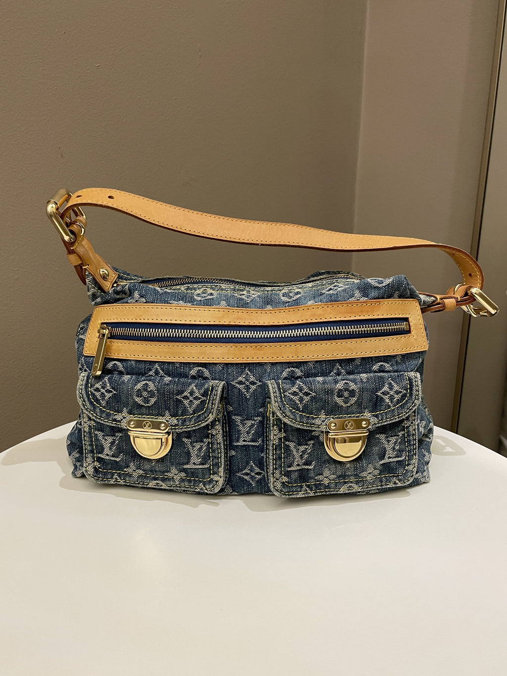 Louis Vuitton Baggy Denim Bag Denim Monogram