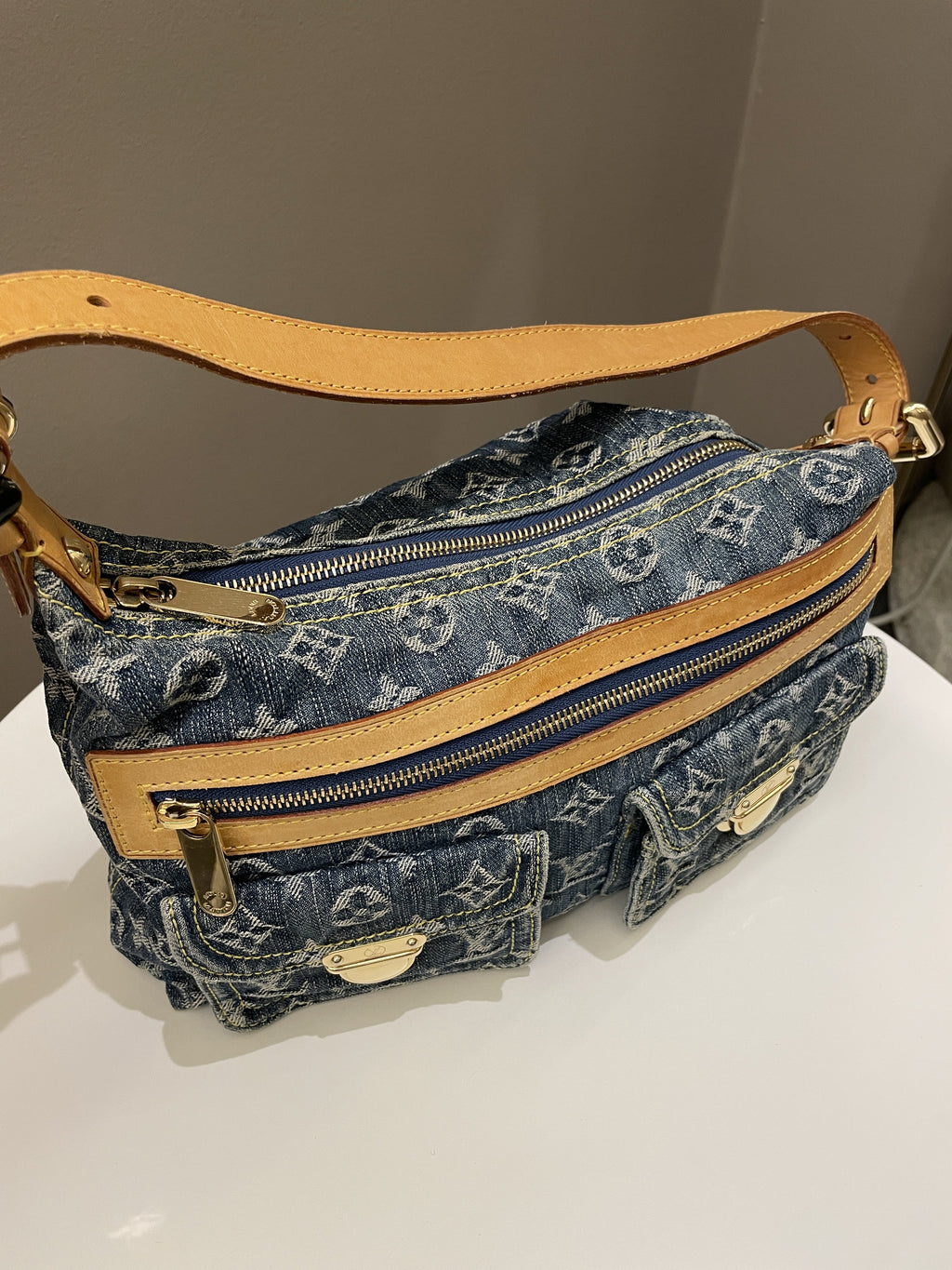 Louis Vuitton Baggy Denim Bag Denim Monogram