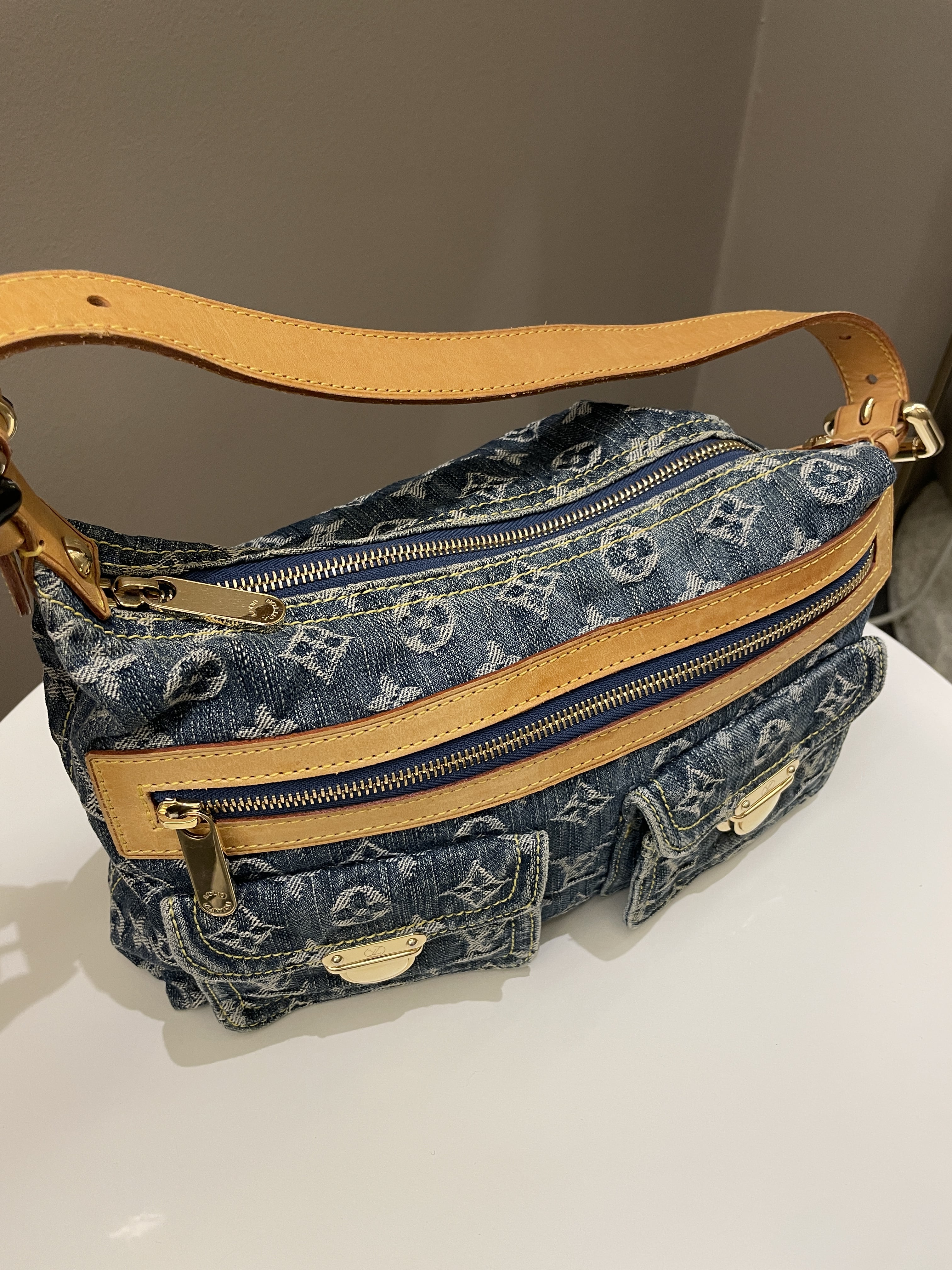 Louis Vuitton Baggy Denim Bag Denim Monogram