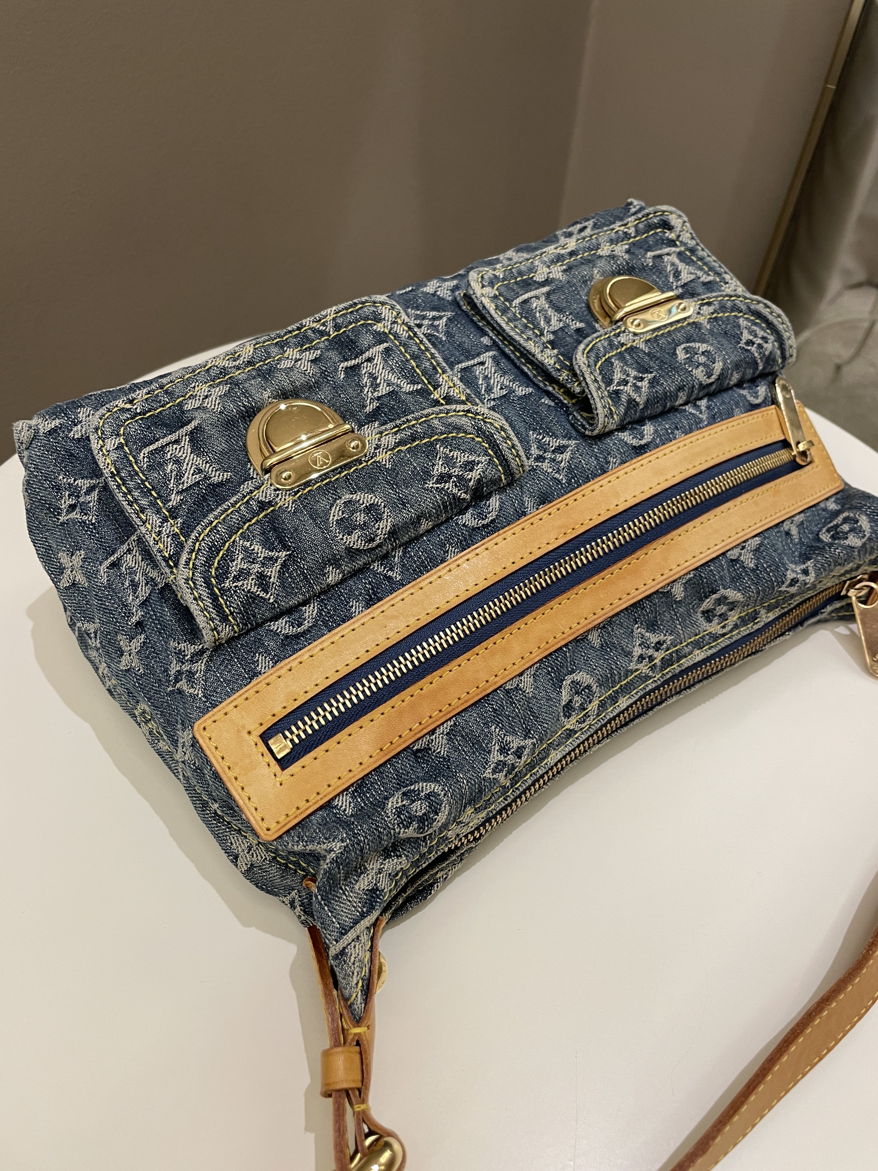 Louis Vuitton Baggy Denim Bag Denim Monogram