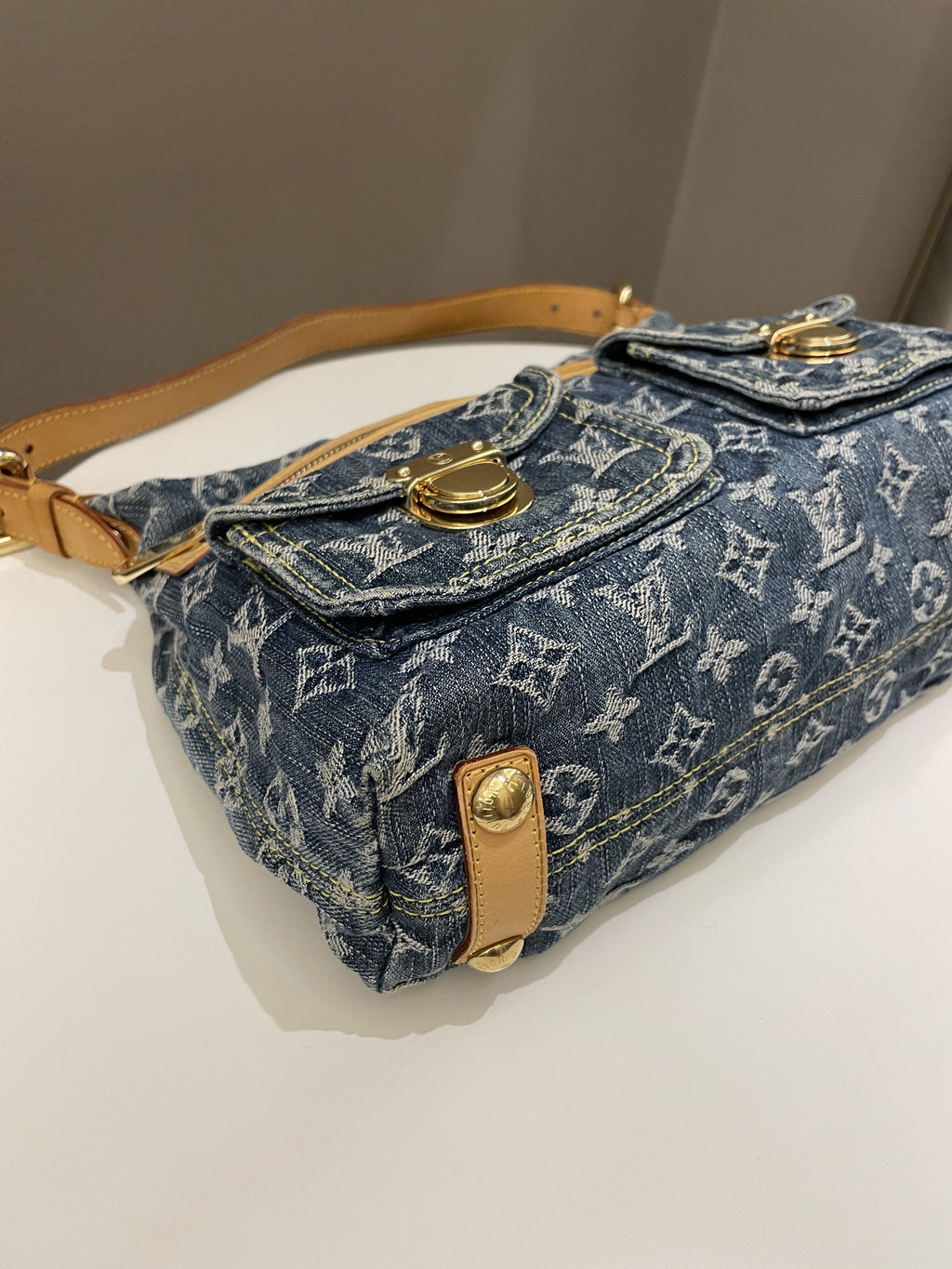 Louis Vuitton Baggy Denim Bag Denim Monogram