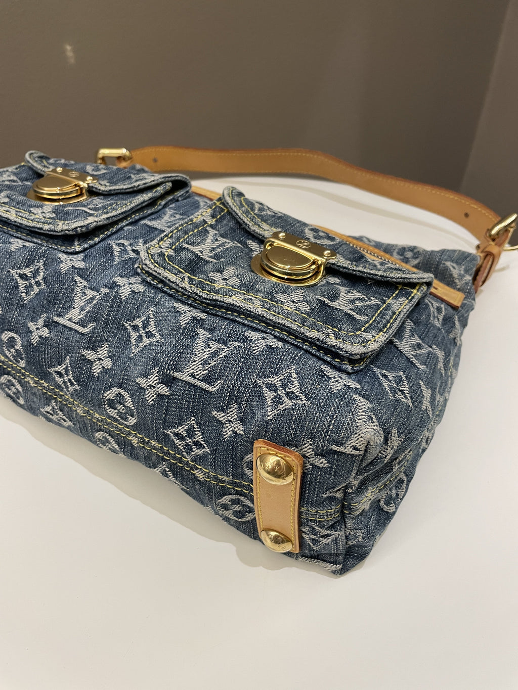 Louis Vuitton Baggy Denim Bag Denim Monogram