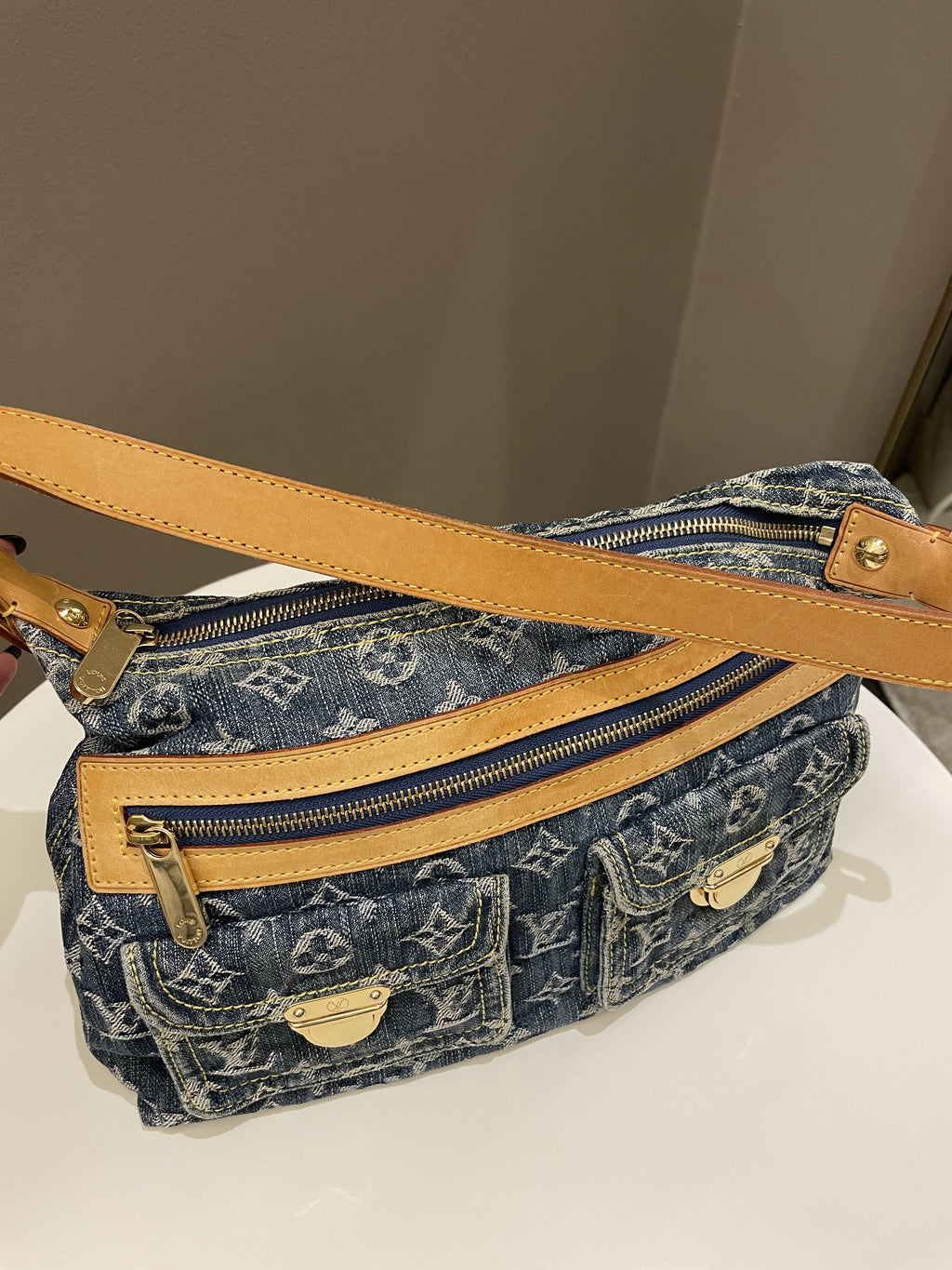 Louis Vuitton Baggy Denim Bag Denim Monogram