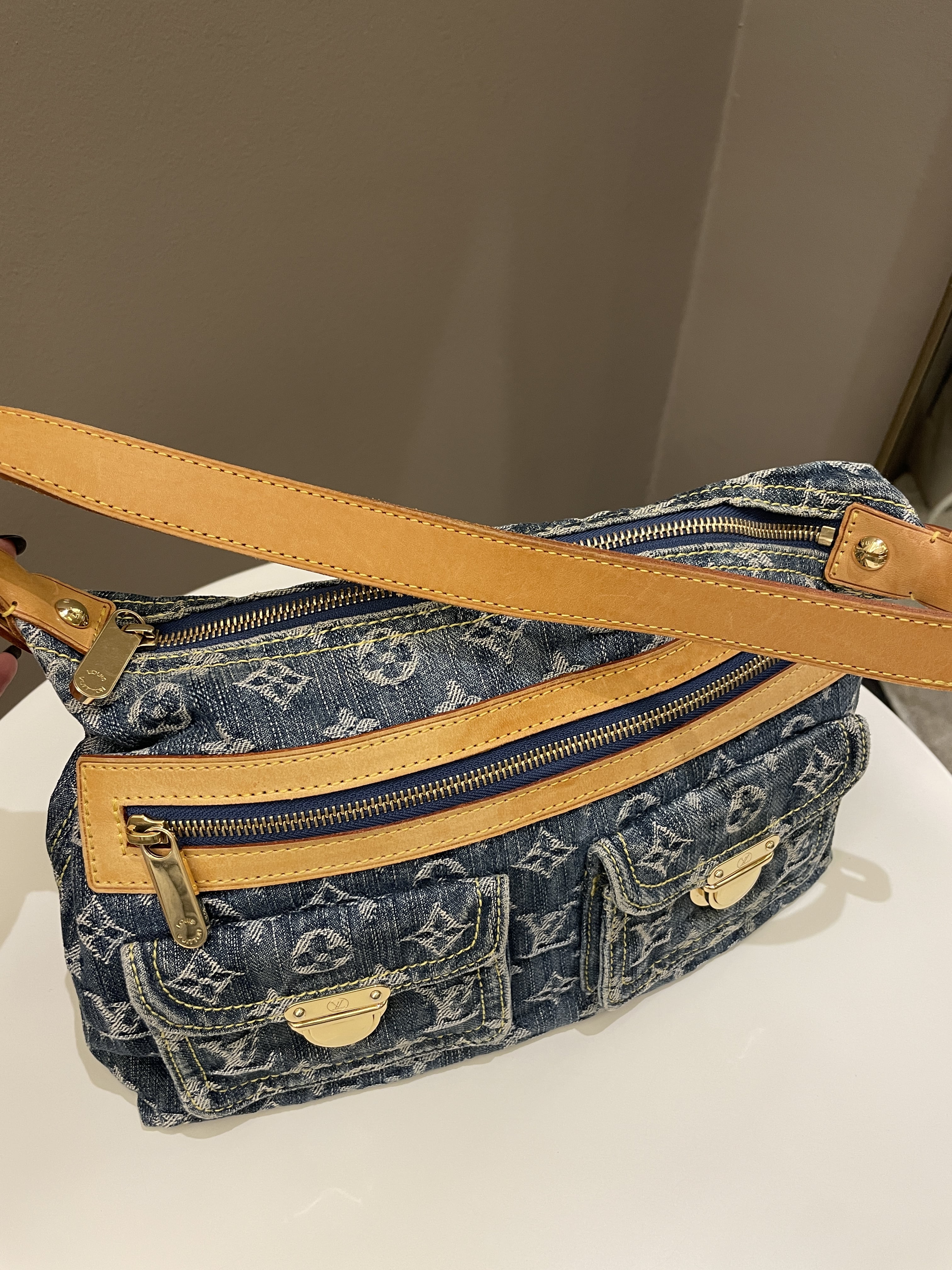 Louis Vuitton Baggy Denim Bag Denim Monogram
