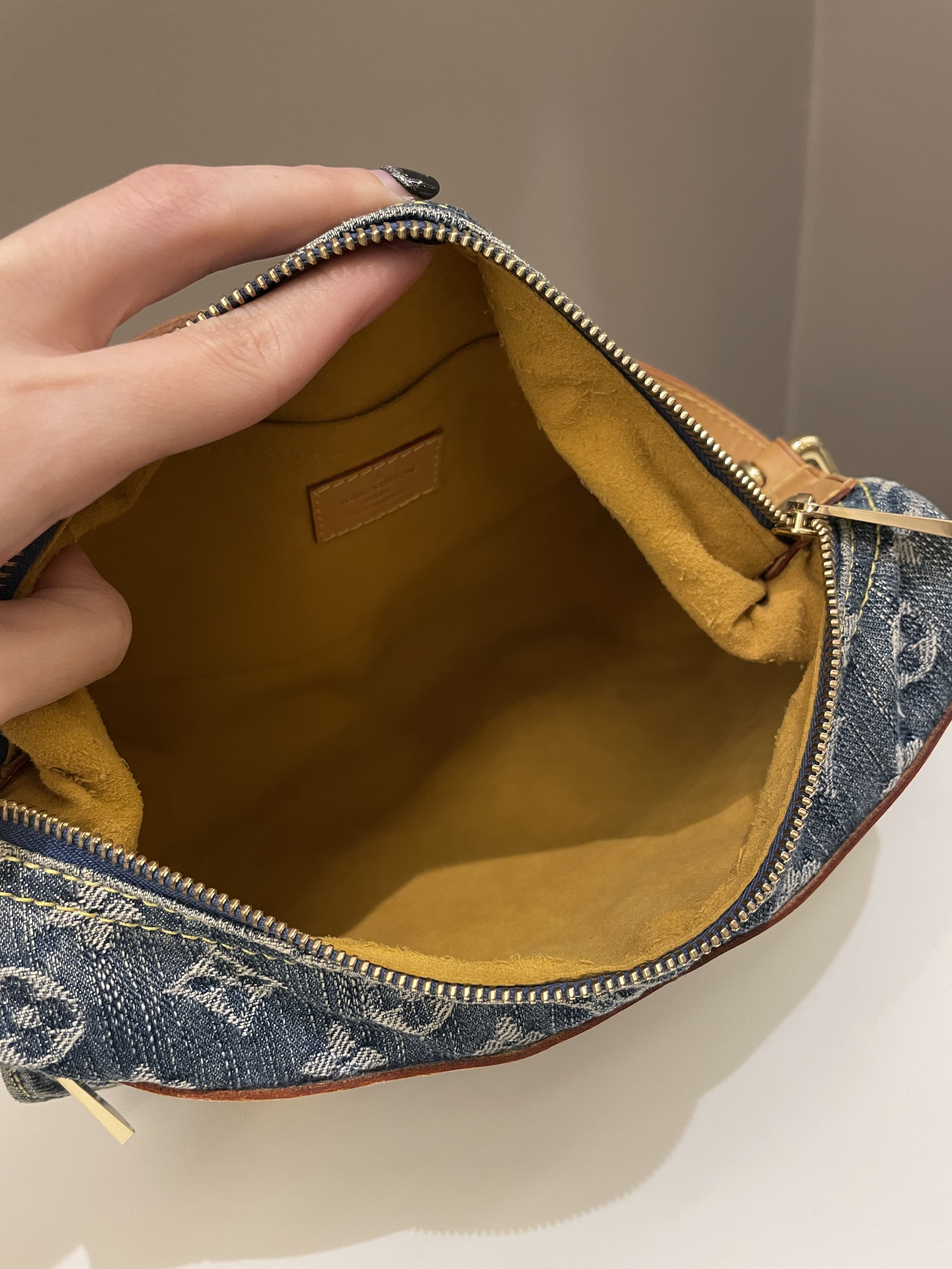 Louis Vuitton Baggy Denim Bag Denim Monogram