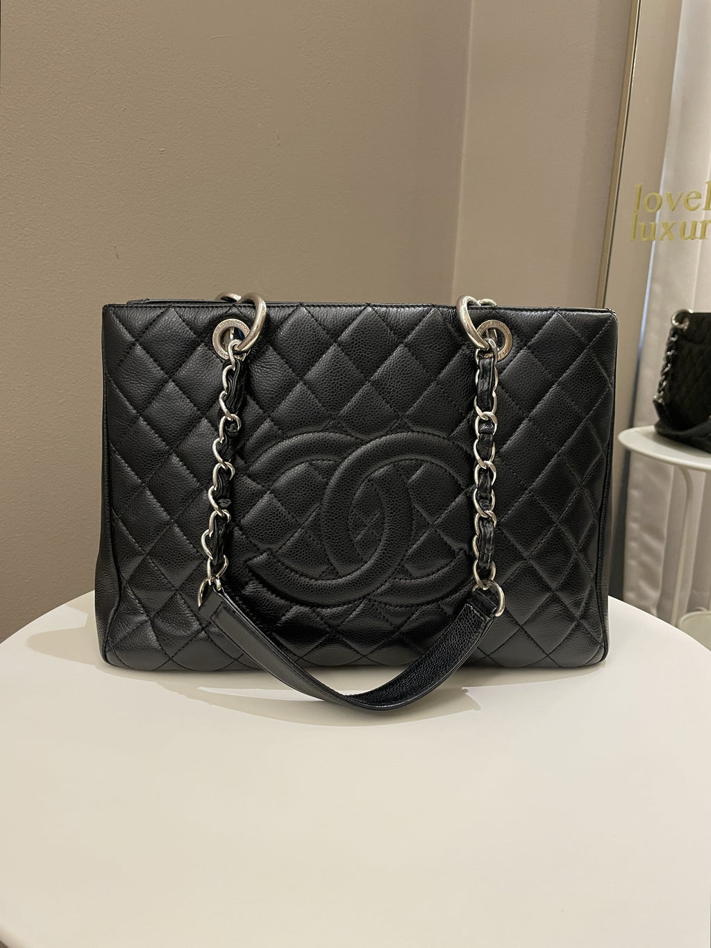 Chanel Classic Quilted GST Black Caviar