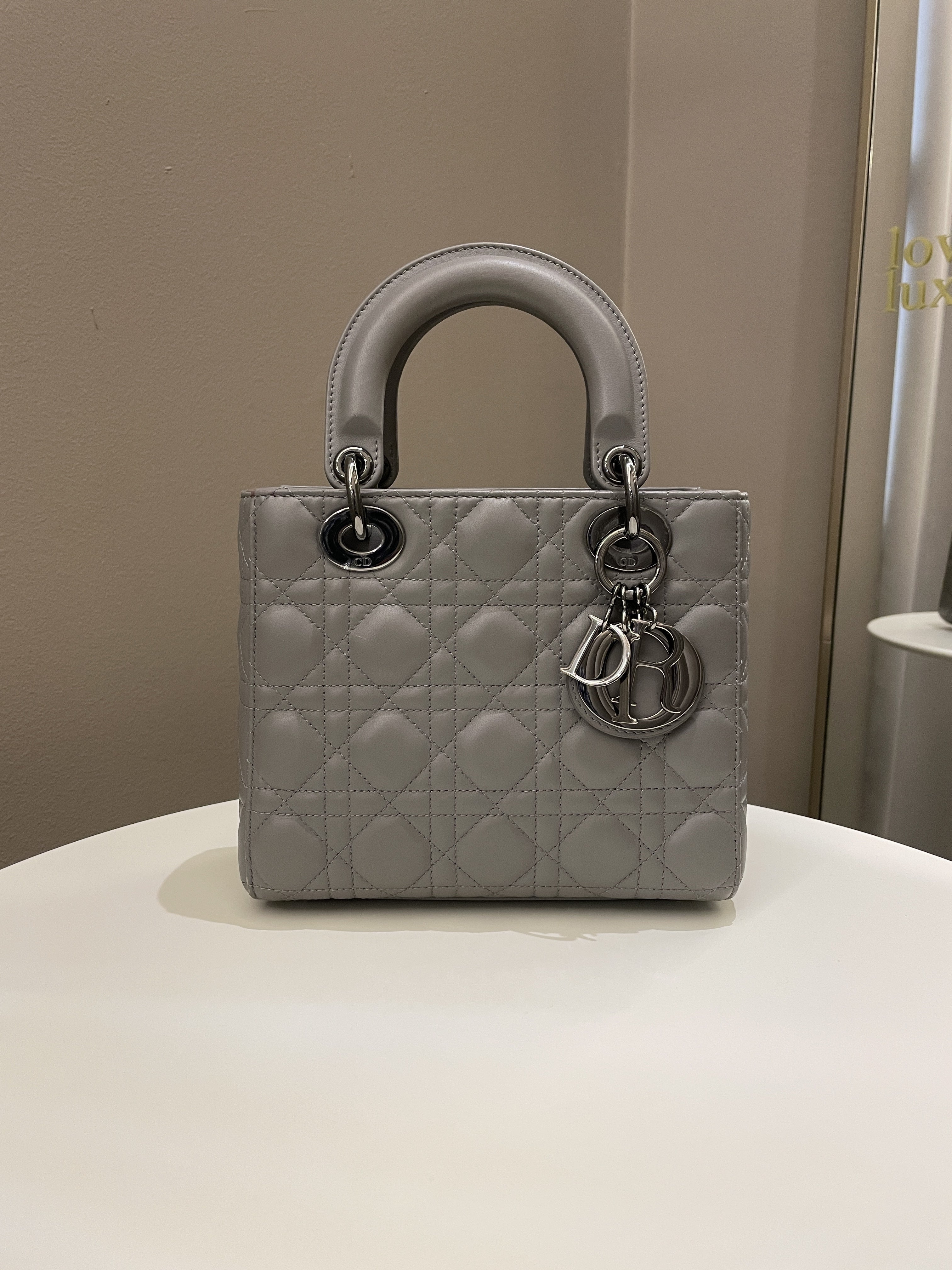 Lady Dior My ABC Dior Grey Lambskin