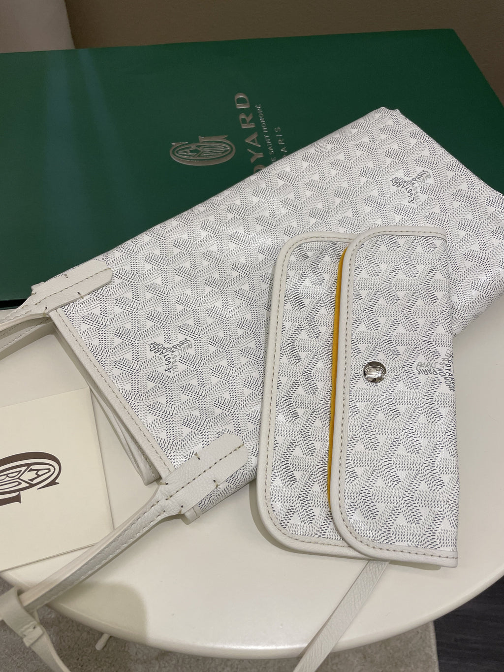 Goyard Saint Louis PM White