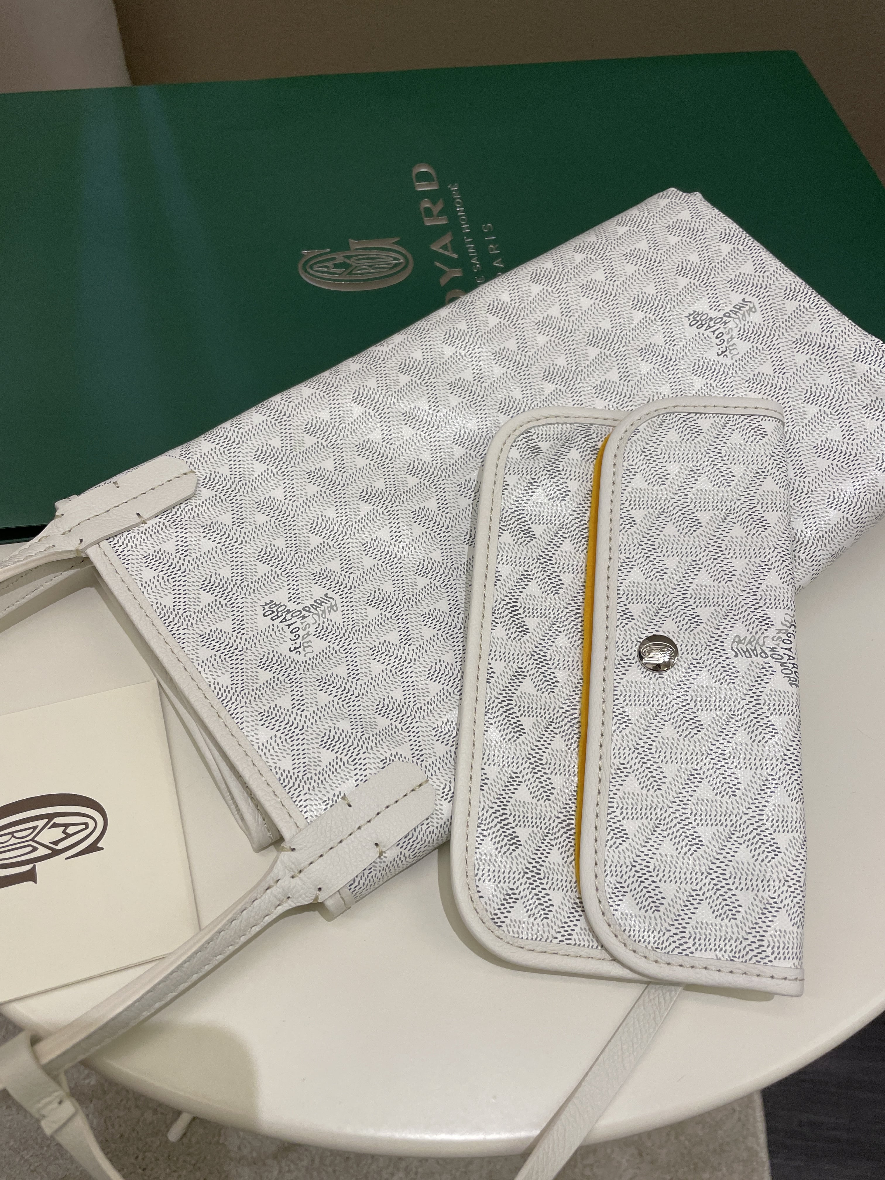 Goyard Saint Louis PM White