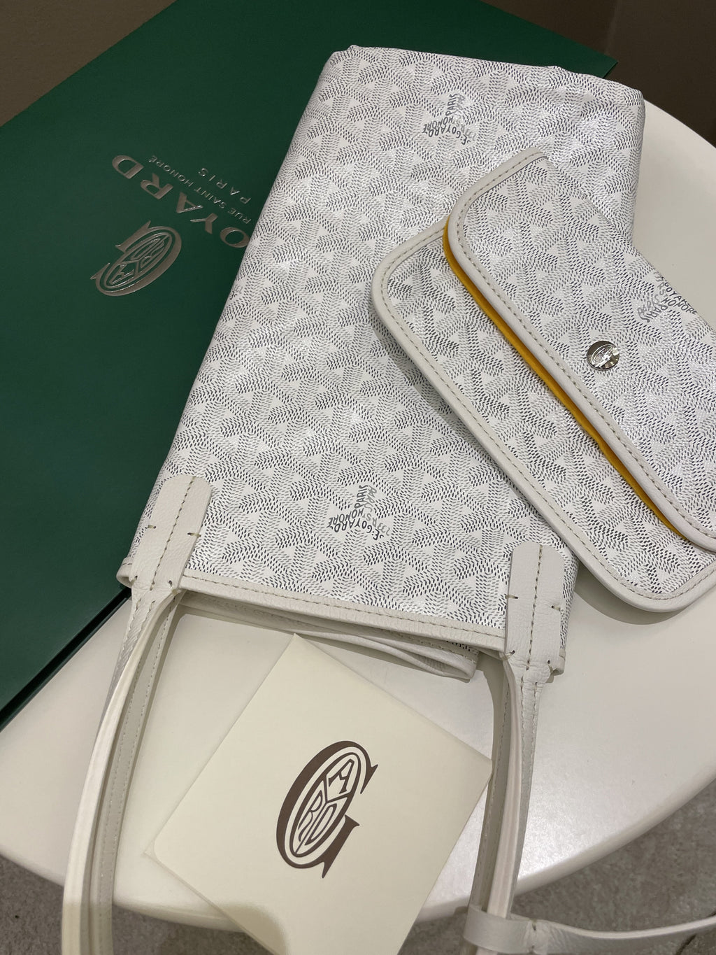 Goyard Saint Louis PM White