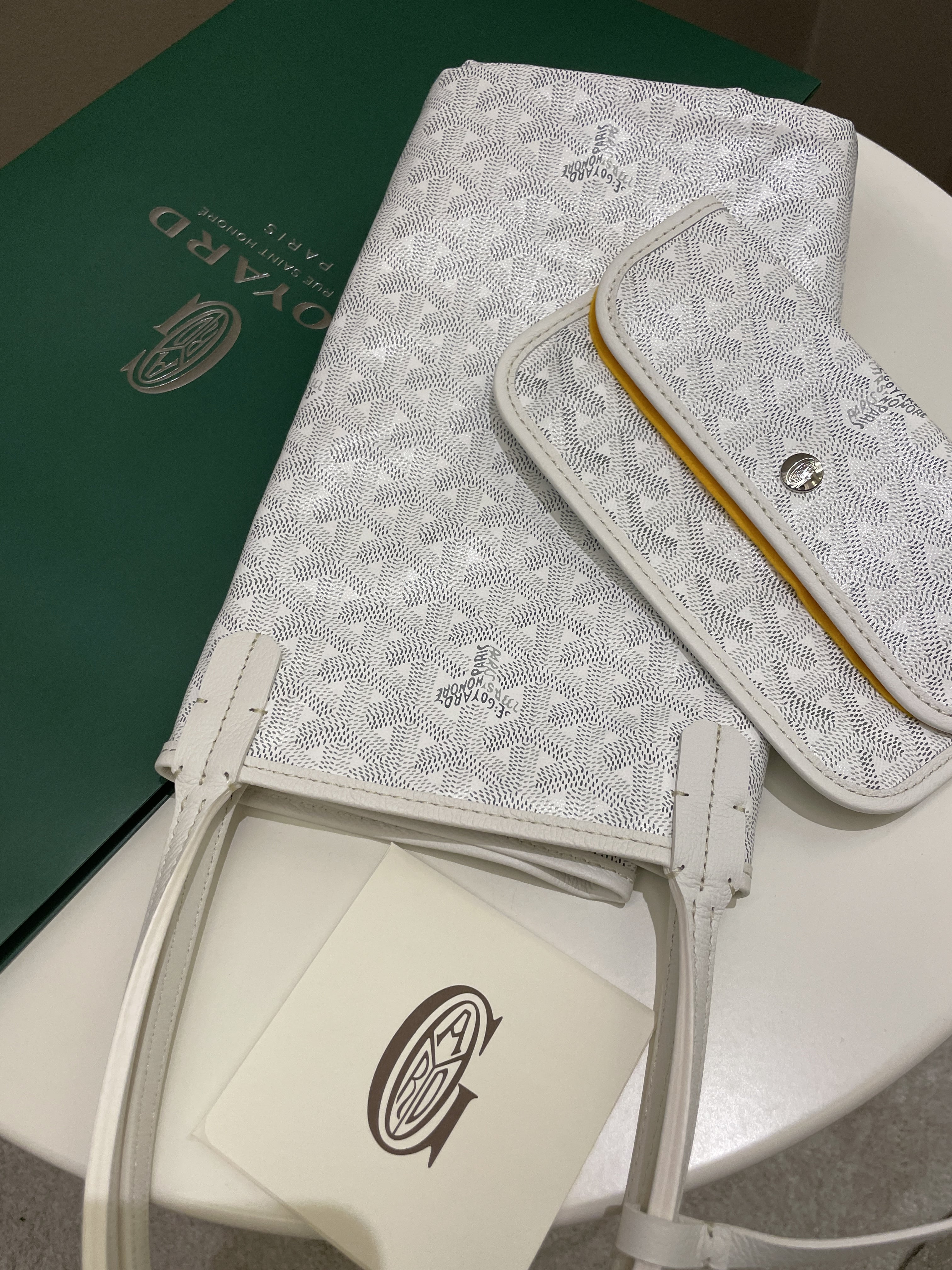 Goyard Saint Louis PM White