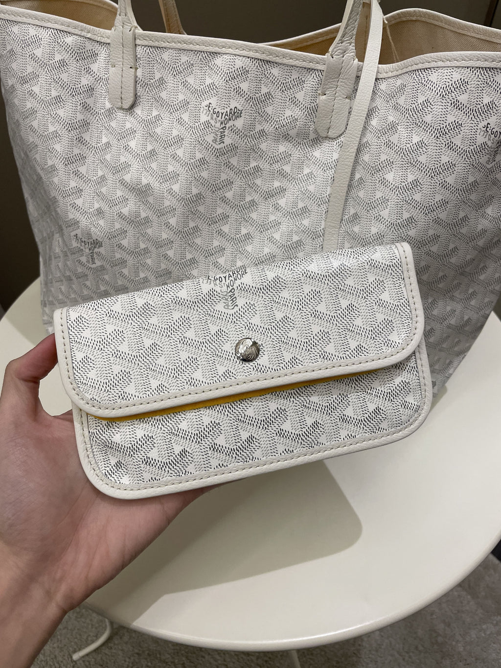 Goyard Saint Louis PM White