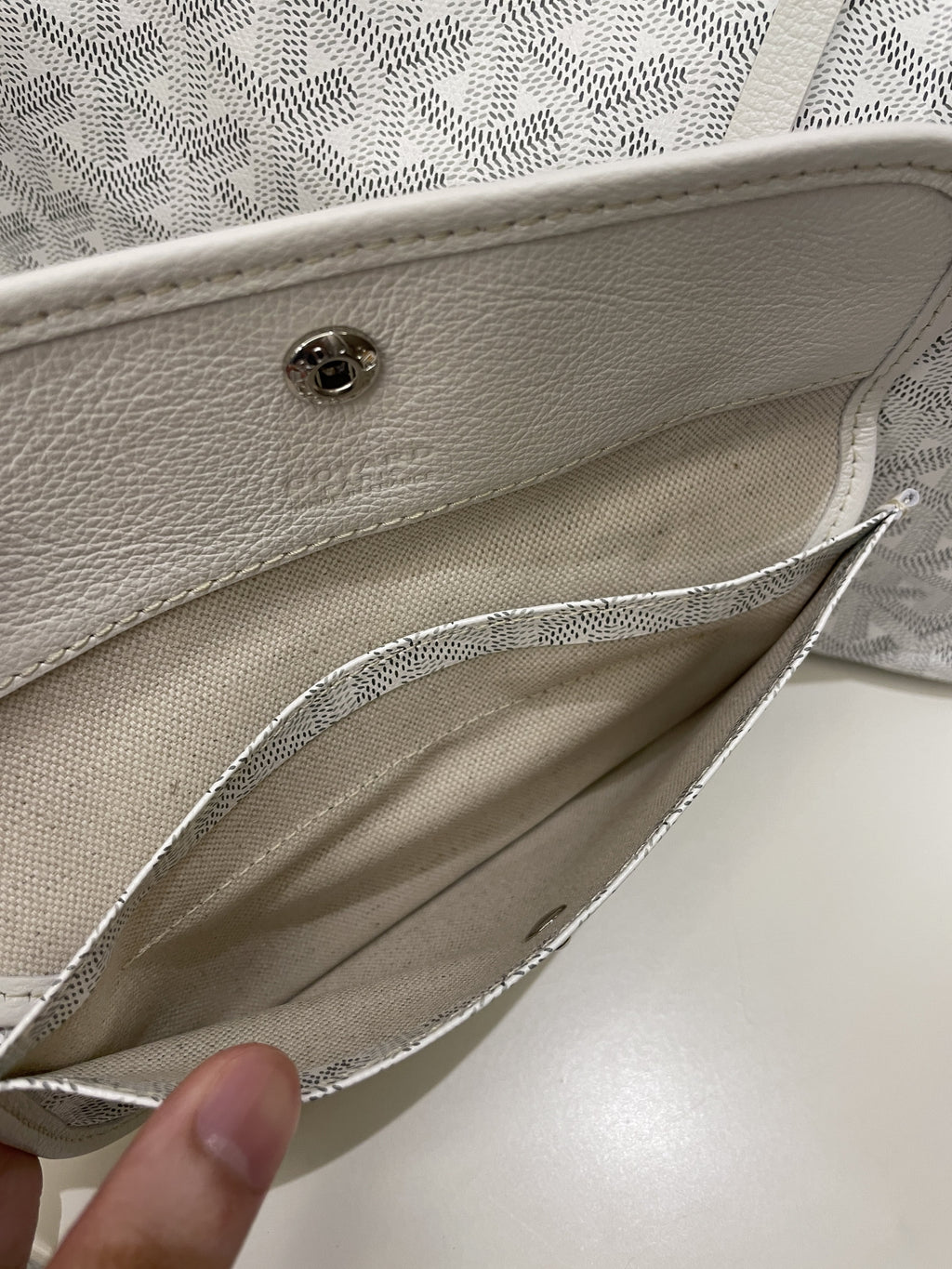 Goyard Saint Louis PM White