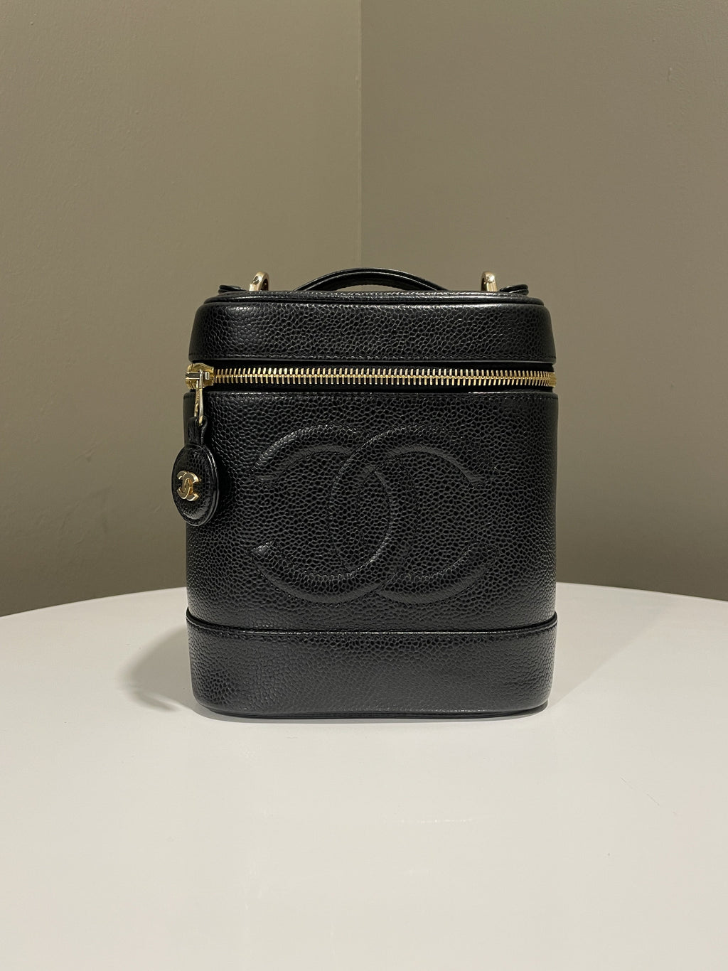 Chanel Vintage Vanity Black Caviar