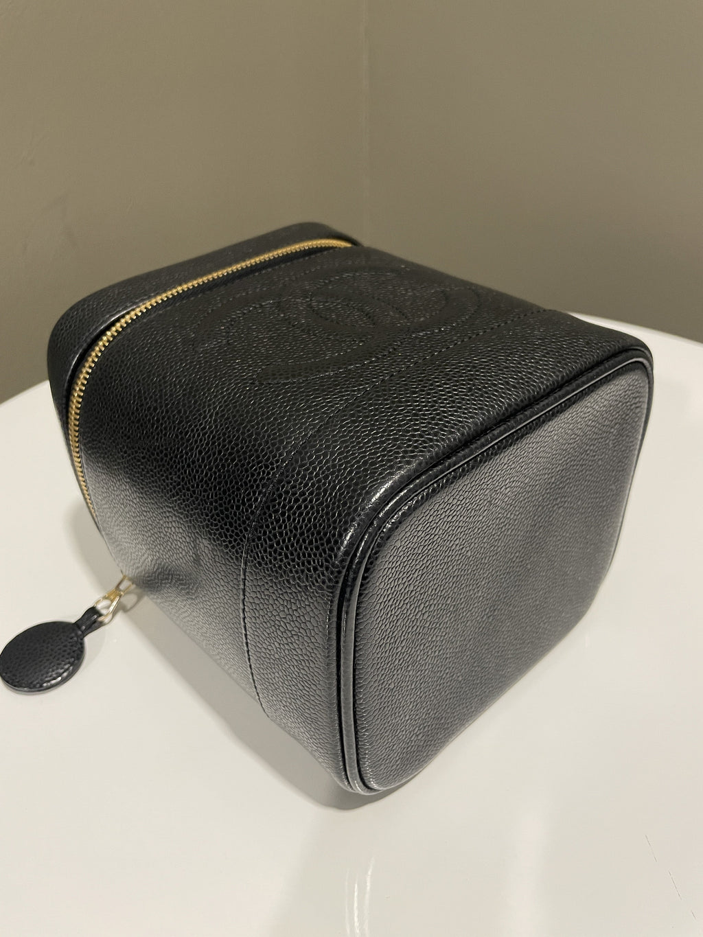 Chanel Vintage Vanity Black Caviar