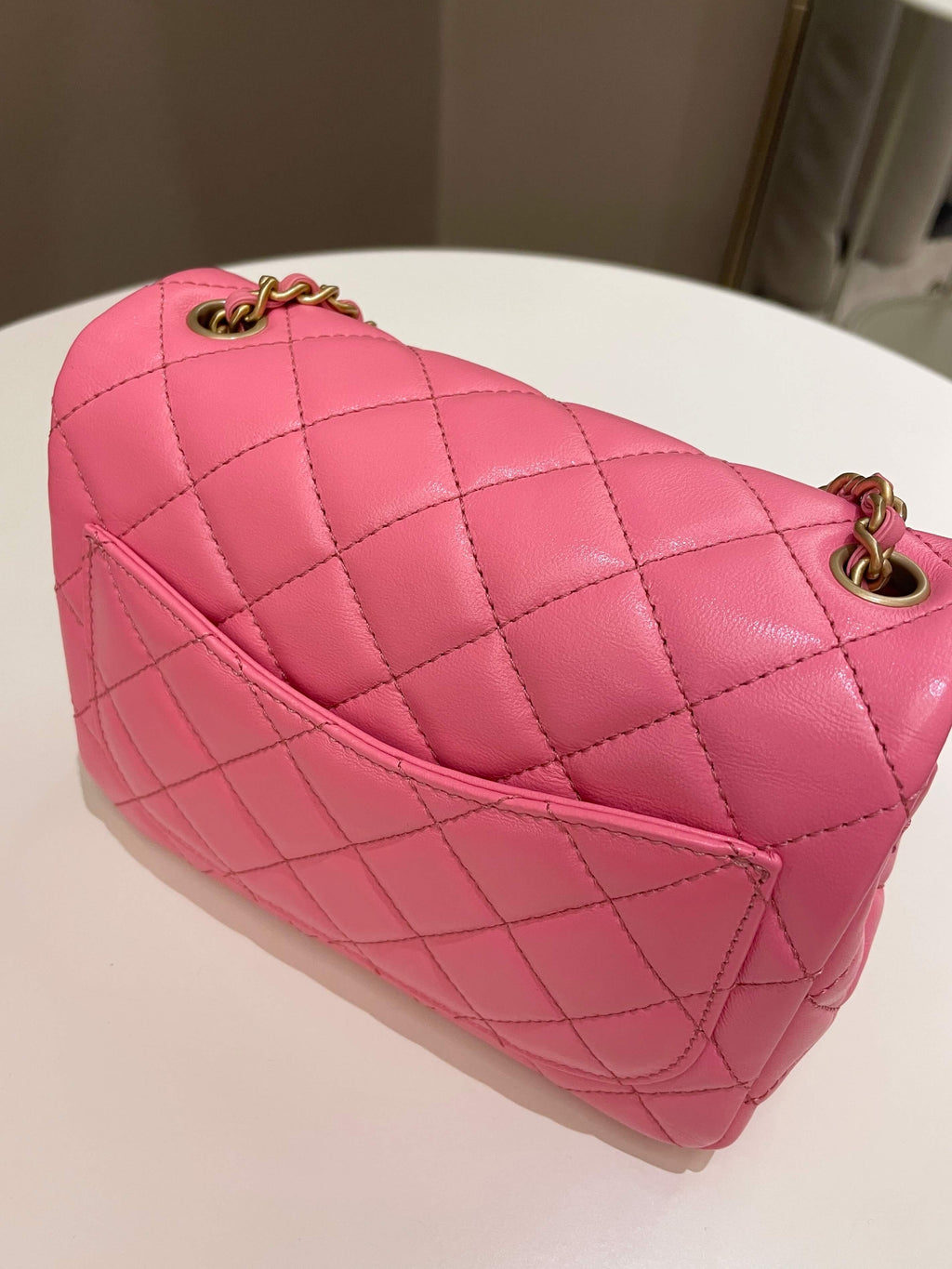 Chanel Pearl Crush Mini Square Pink Lambskin