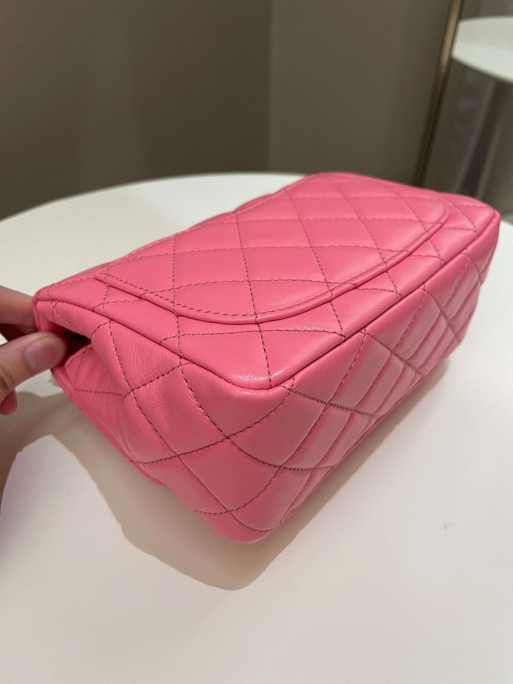 Chanel Pearl Crush Mini Square Pink Lambskin
