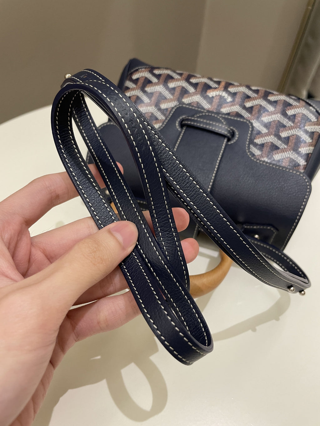 Goyard Mini Saigon Souple Bleu Marine