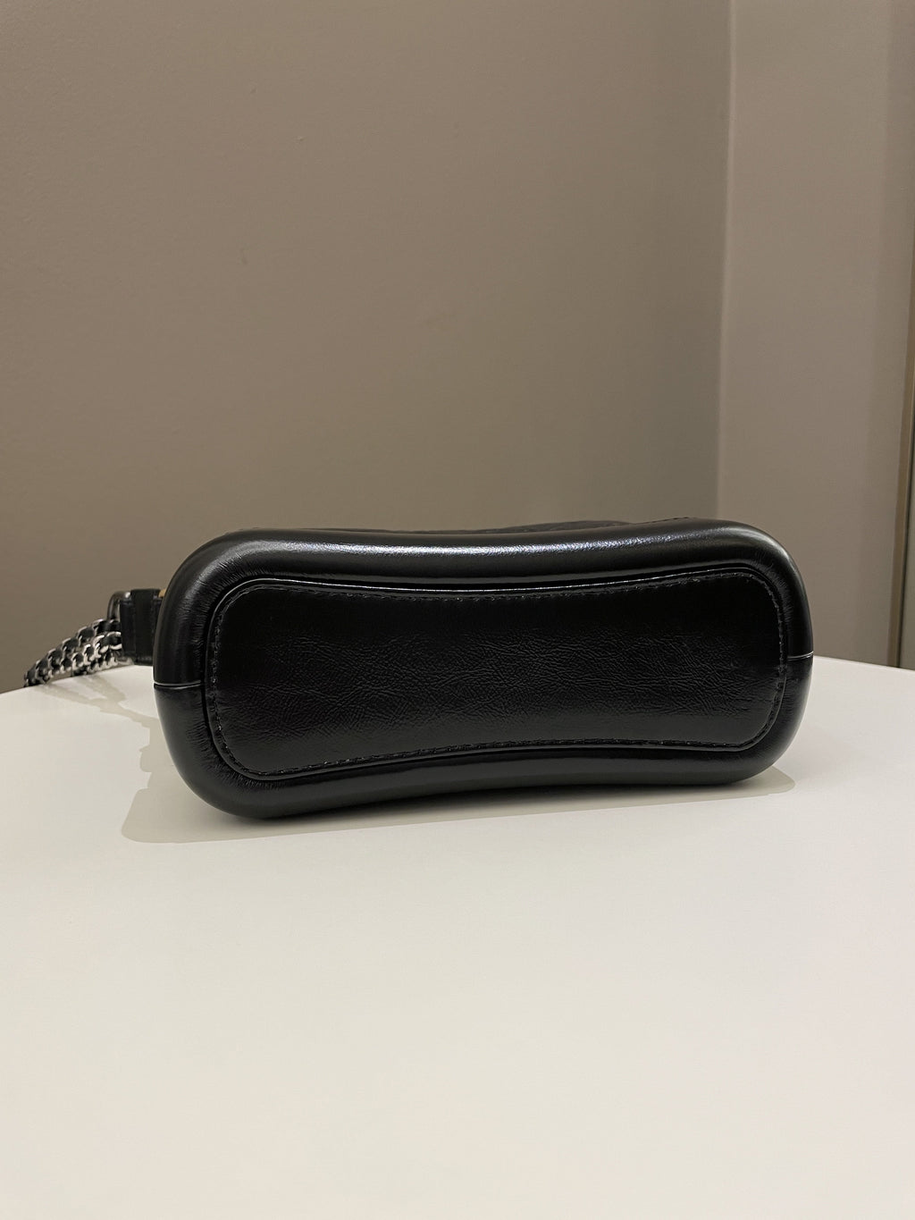 Chanel Quilted Gabrielle Hobo Black Aged Calfskin