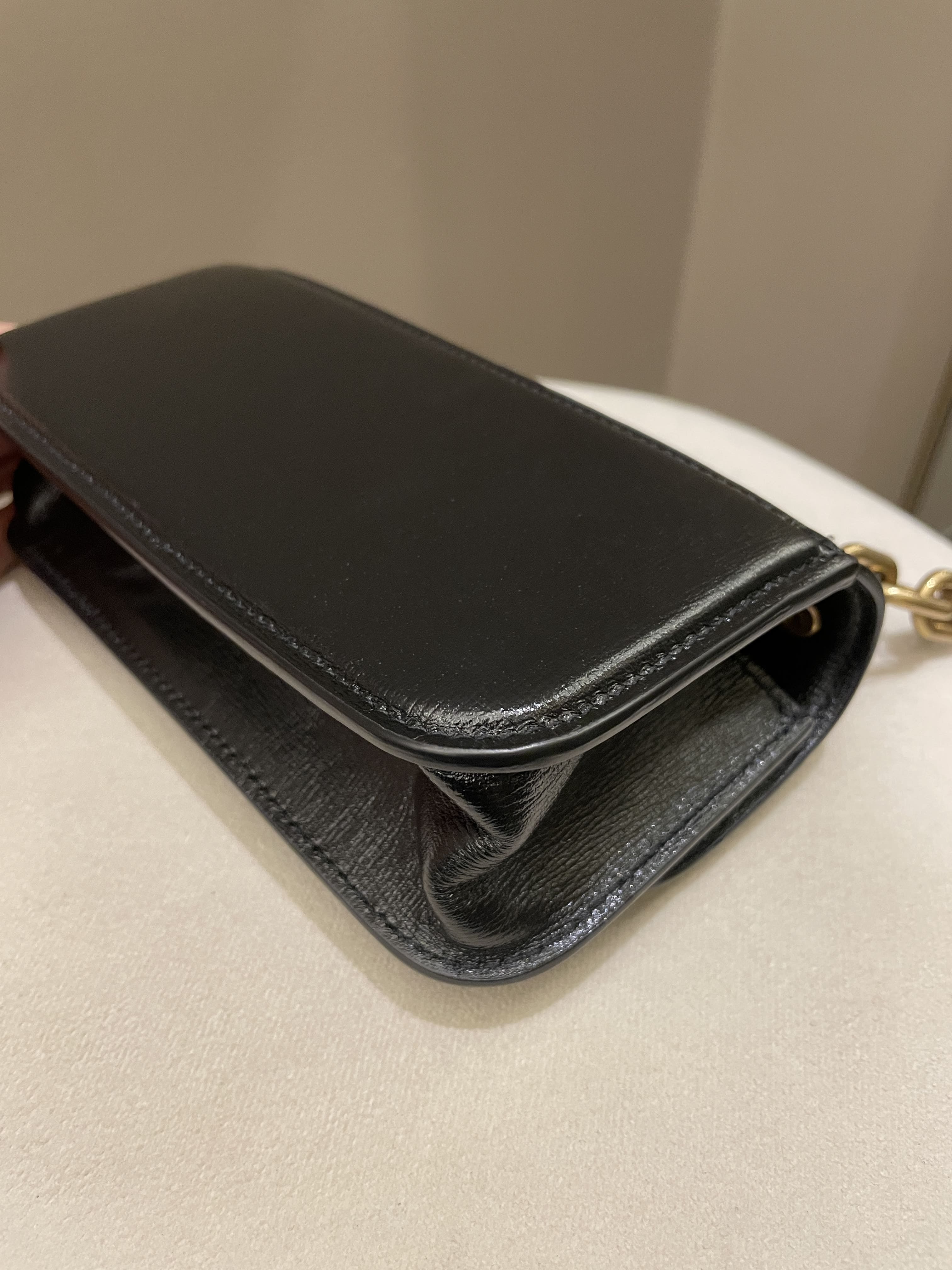Balenciaga XS Gossip Chain Bag Black Textured Calfskin