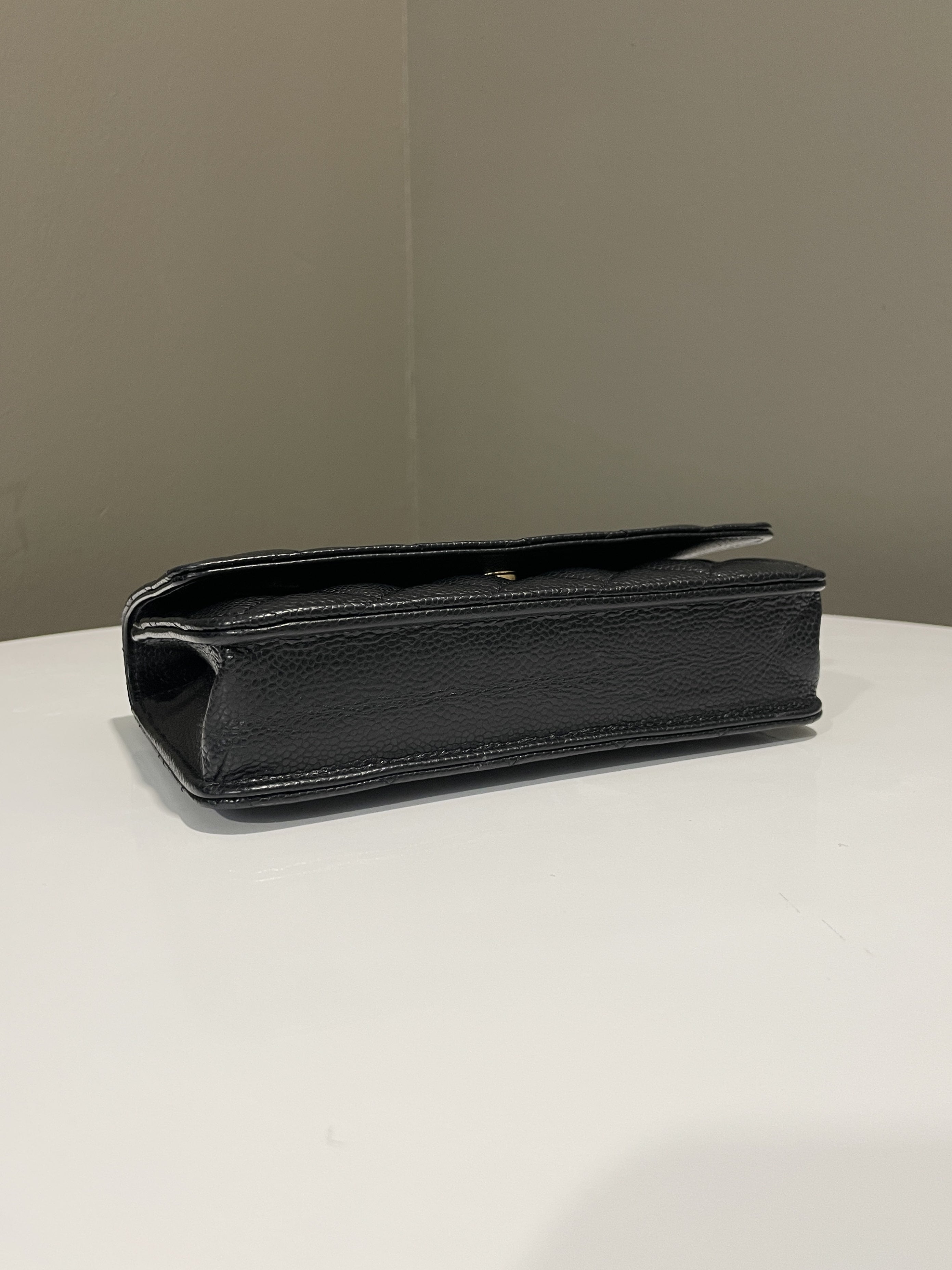 Chanel Classic Quilted Wallet on Chain Black Caviar