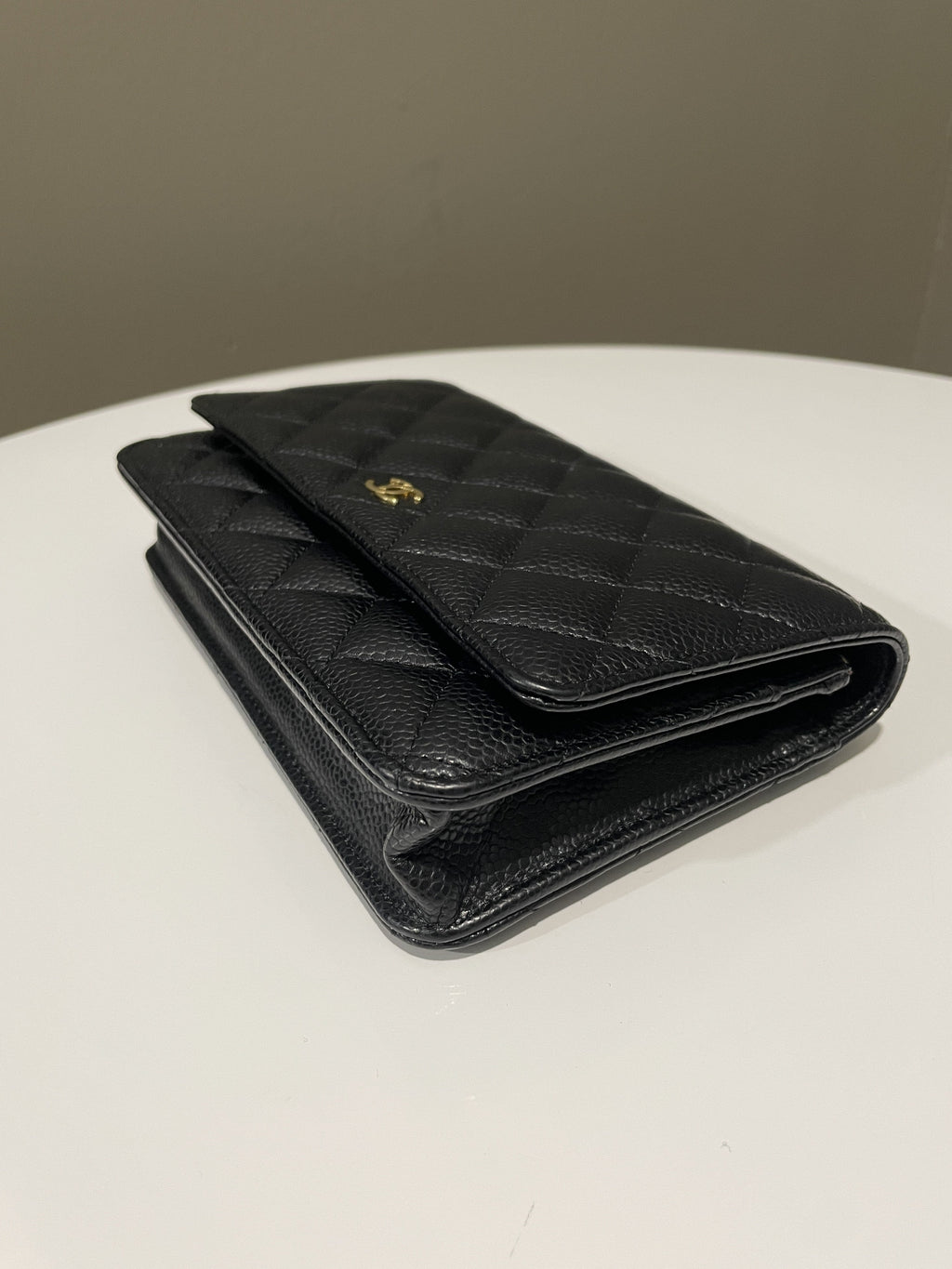 Chanel Classic Quilted Wallet on Chain Black Caviar