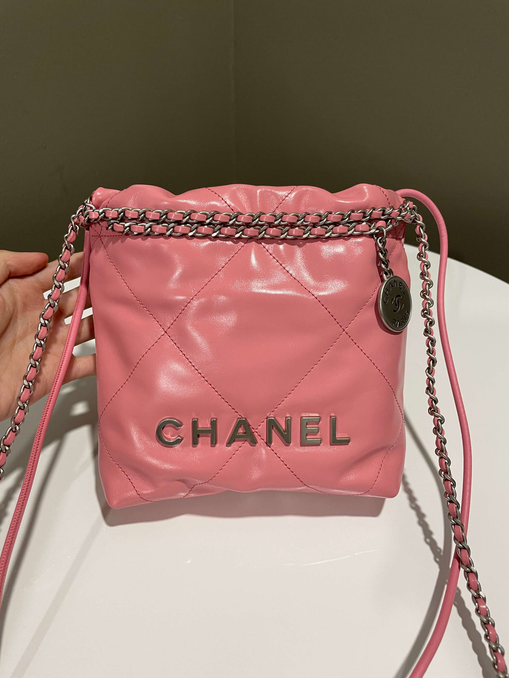 Chanel 22 Mini Pink Calfskin