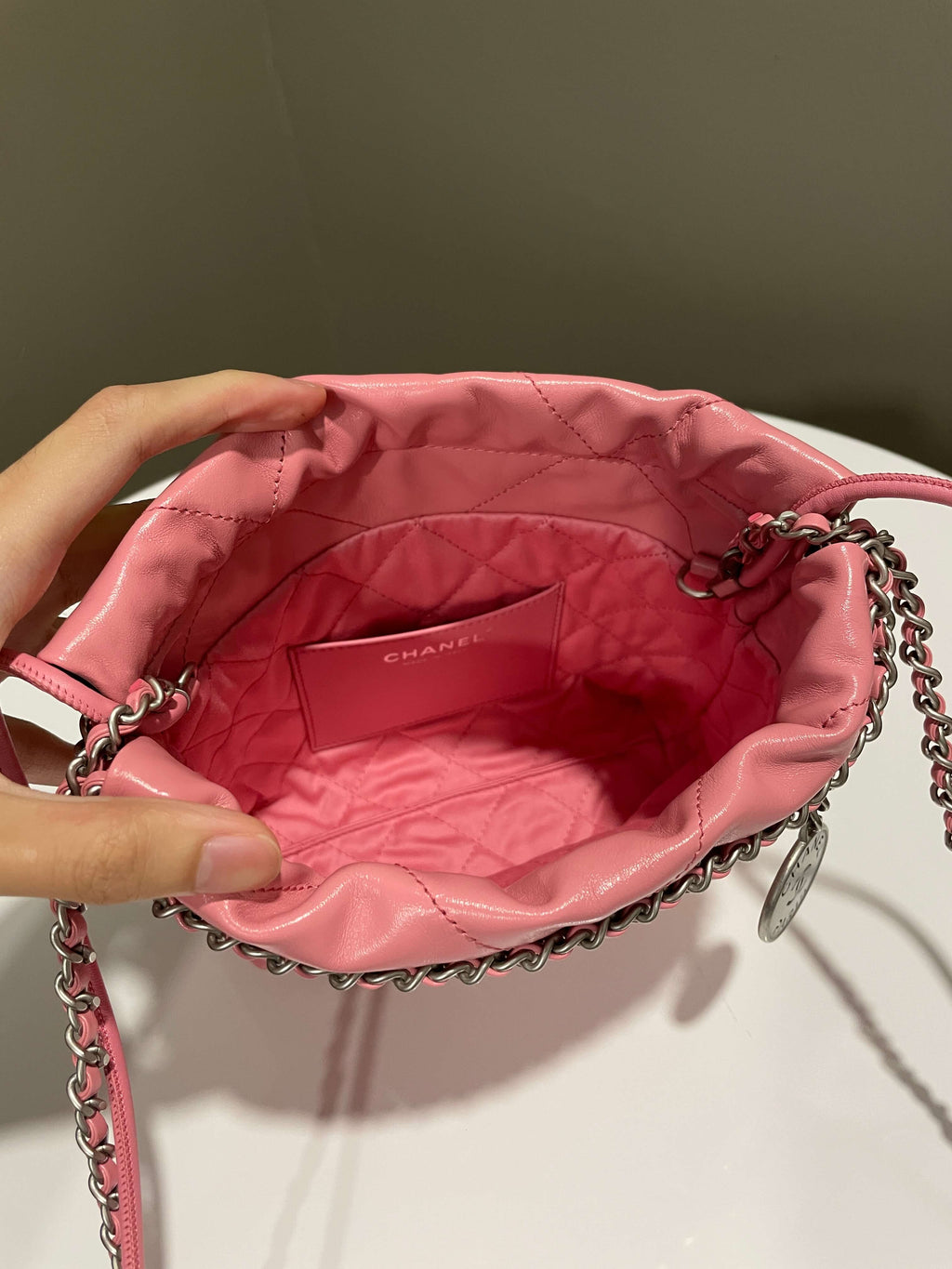 Chanel 22 Mini Pink Calfskin