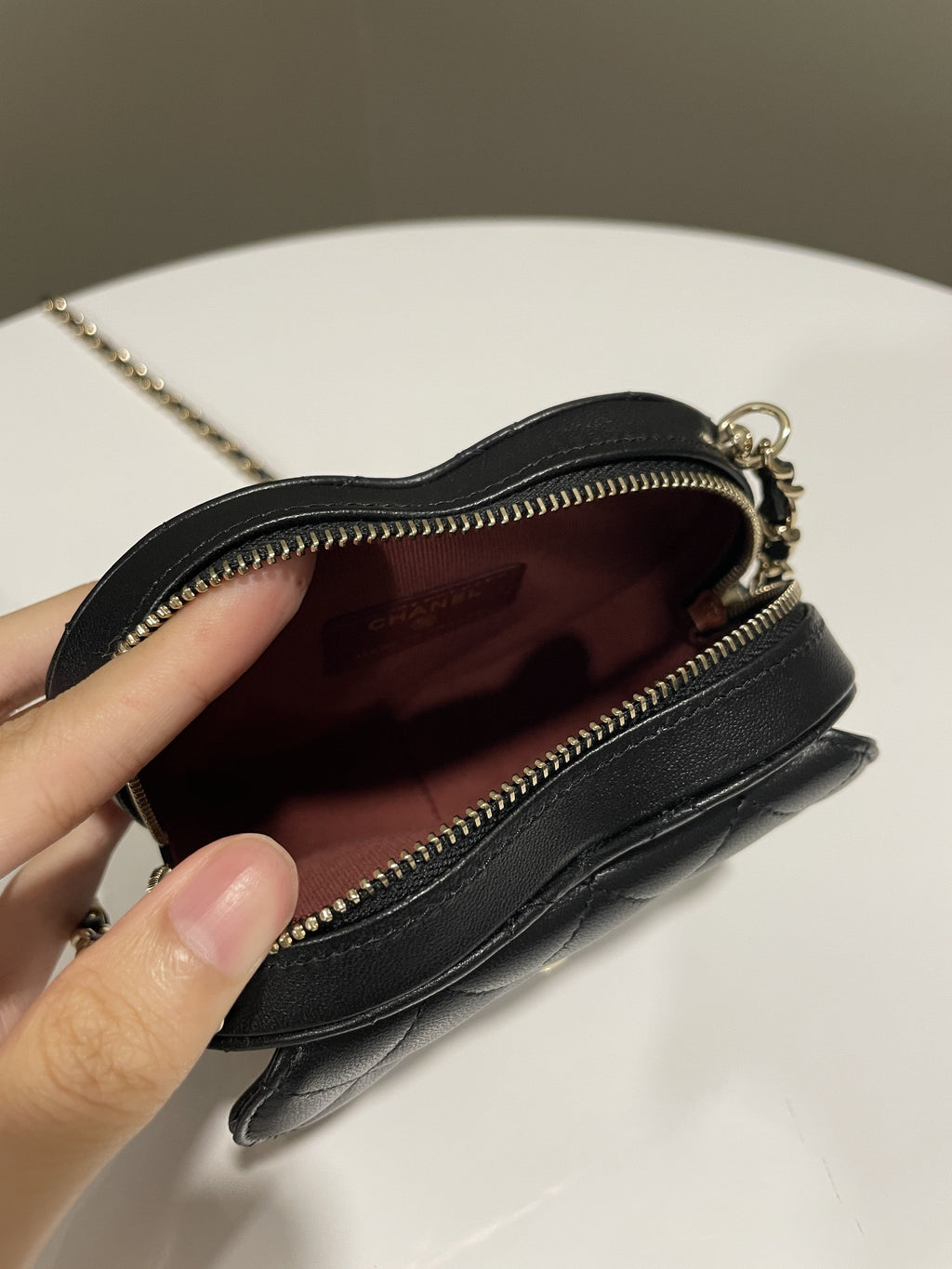 Chanel 22S Heart Bag Black