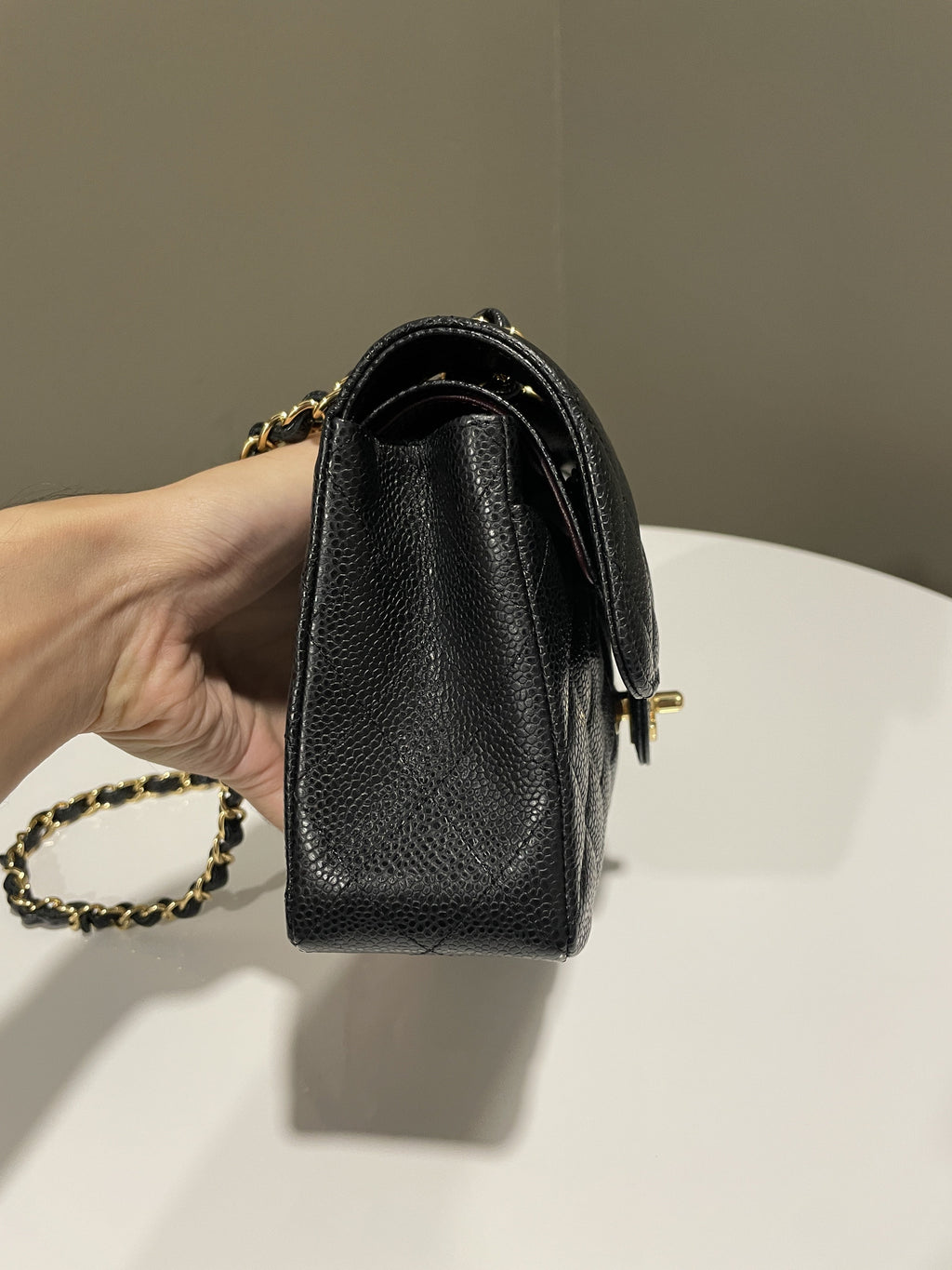 Chanel Classic Quilted Small Double Flap Black Caviar