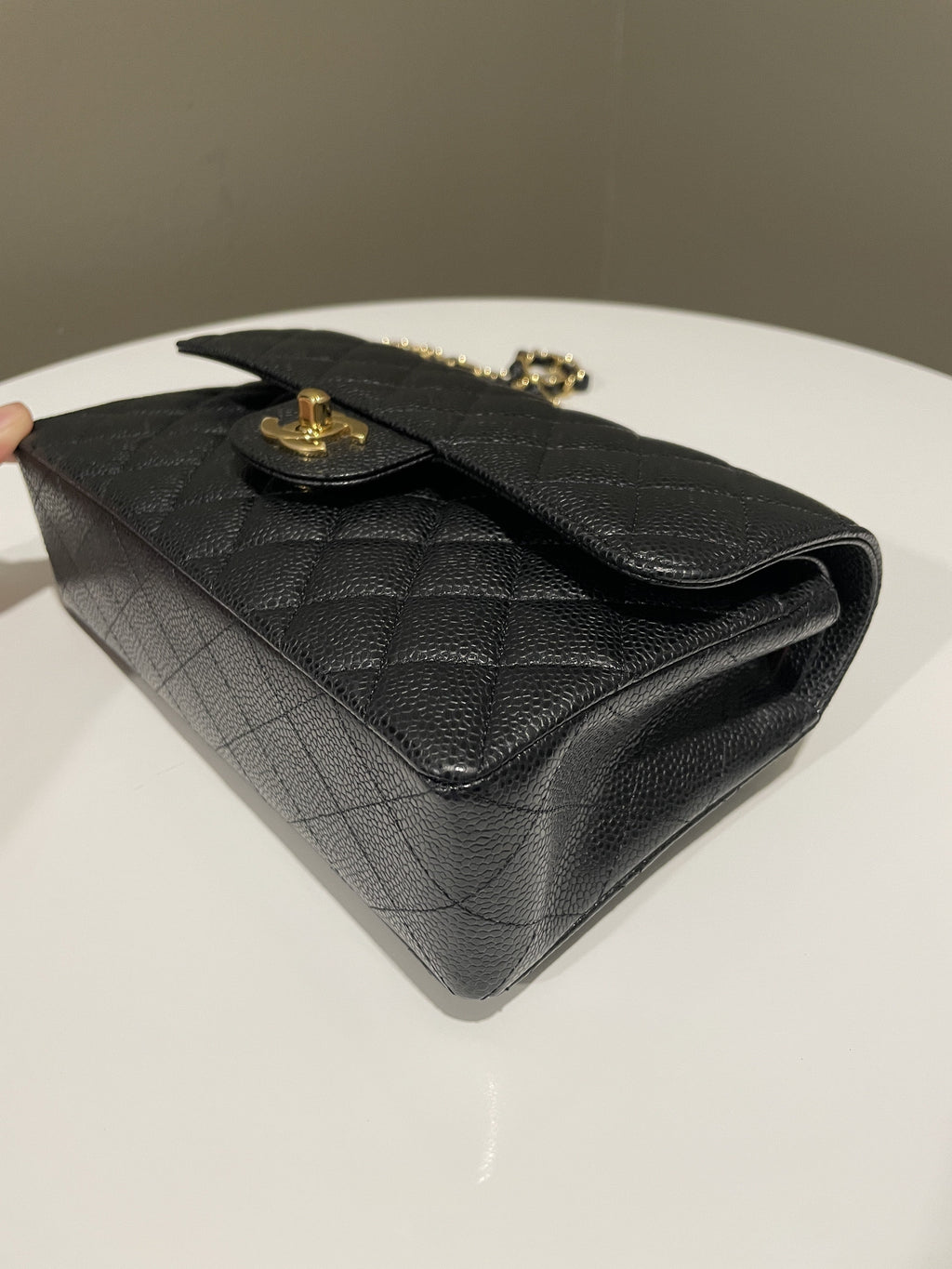 Chanel Classic Quilted Small Double Flap Black Caviar