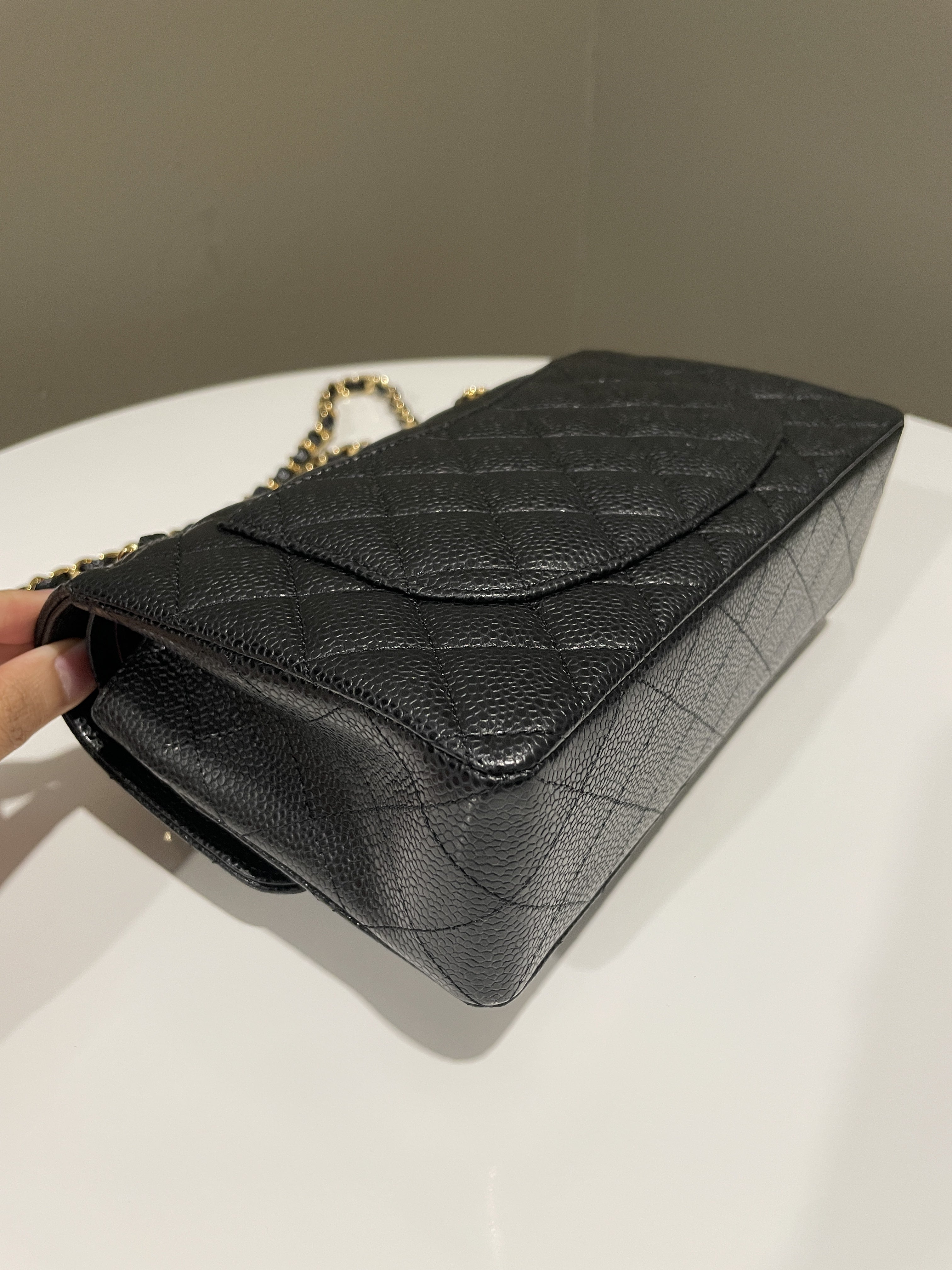 Chanel Classic Quilted Small Double Flap Black Caviar