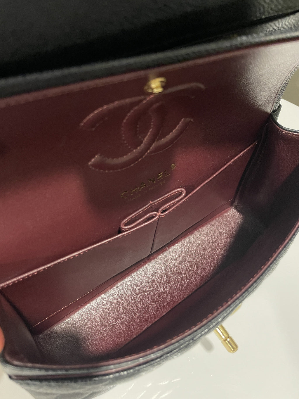 Chanel Classic Quilted Small Double Flap Black Caviar