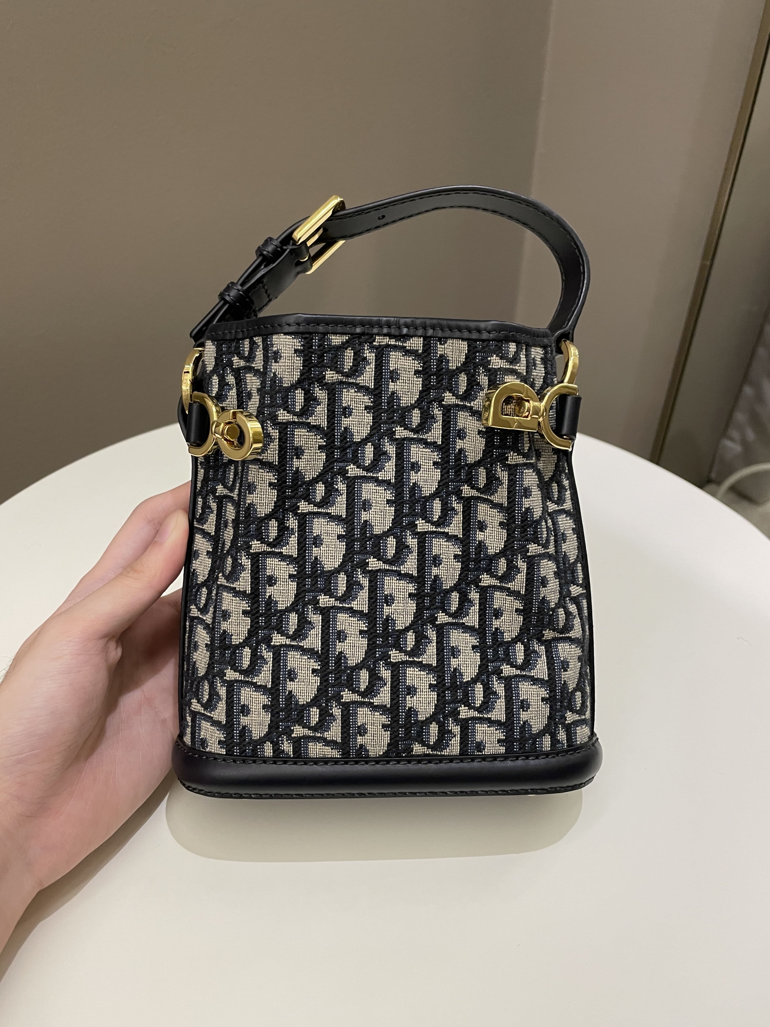 Dior CÃƒÂ¢Ã¢â€šÂ¬Ã¢â€žÂ¢est Bucket Bag Blue Dior Oblique