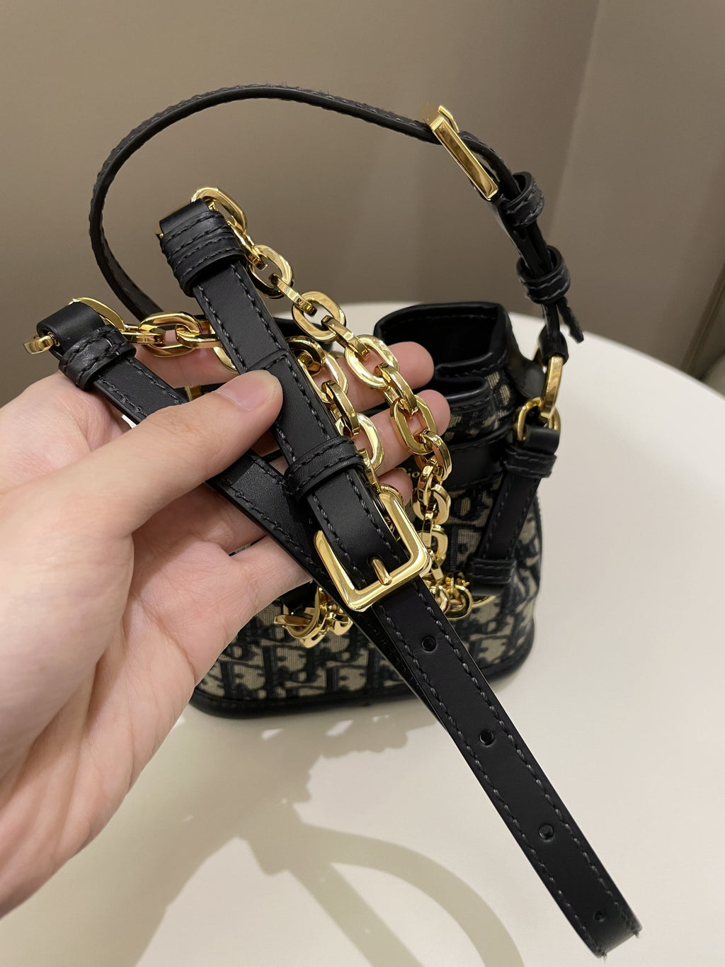 Dior CÃƒÂ¢Ã¢â€šÂ¬Ã¢â€žÂ¢est Bucket Bag Blue Dior Oblique