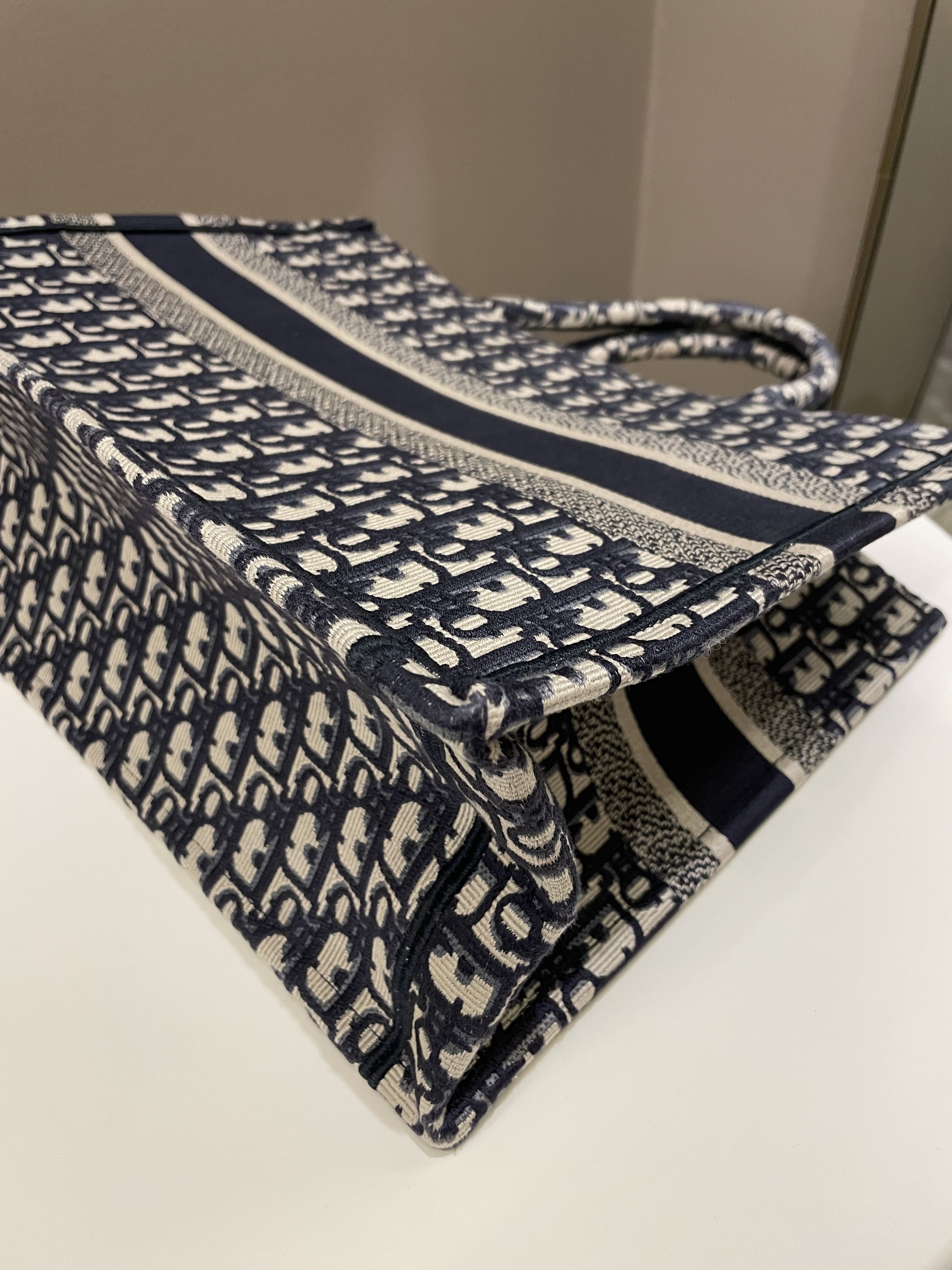 Dior Toile De Jouy Book Tote Blue Oblique