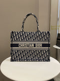Dior Toile De Jouy Book Tote Blue Oblique