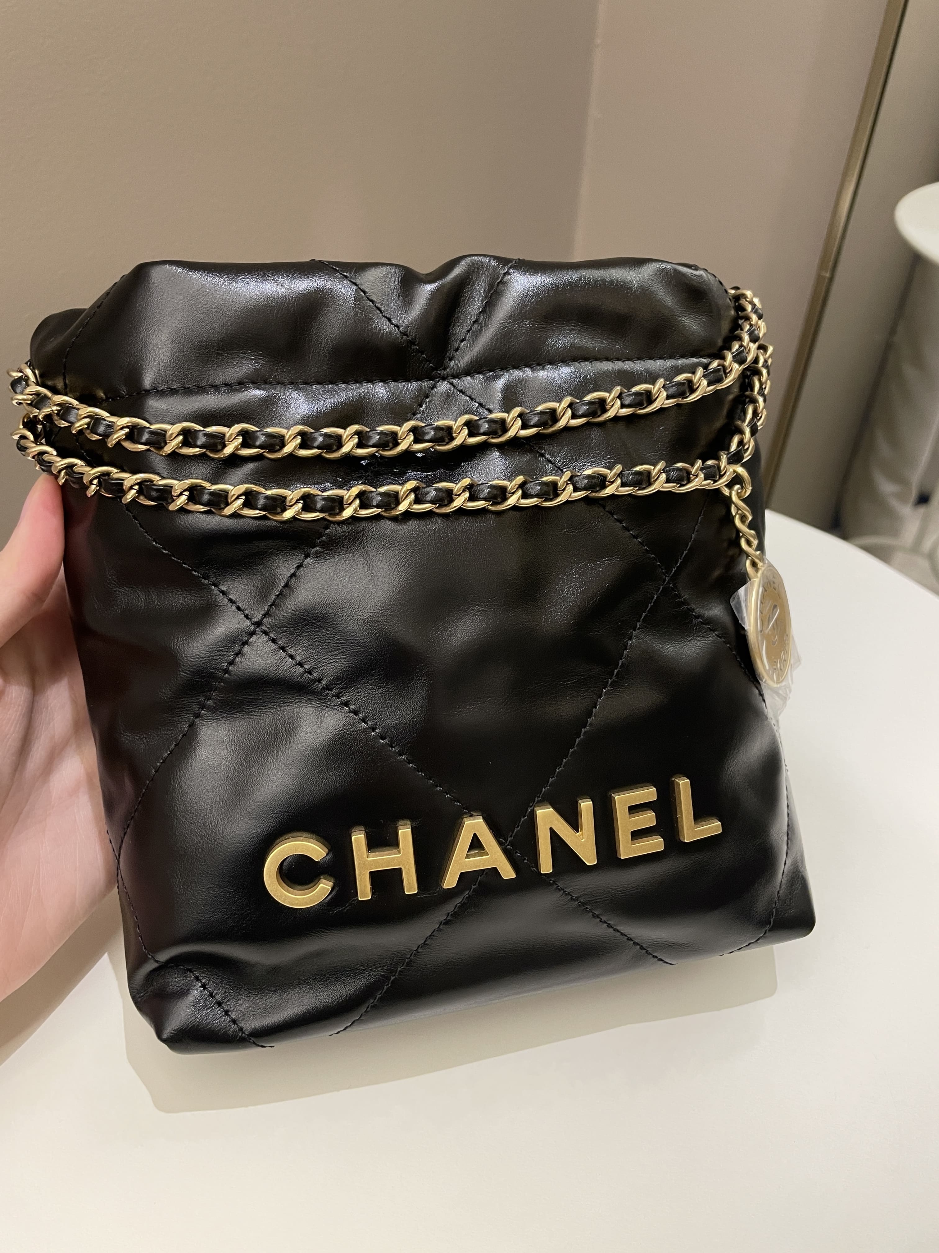 Chanel 22 Mini Black Calfskin