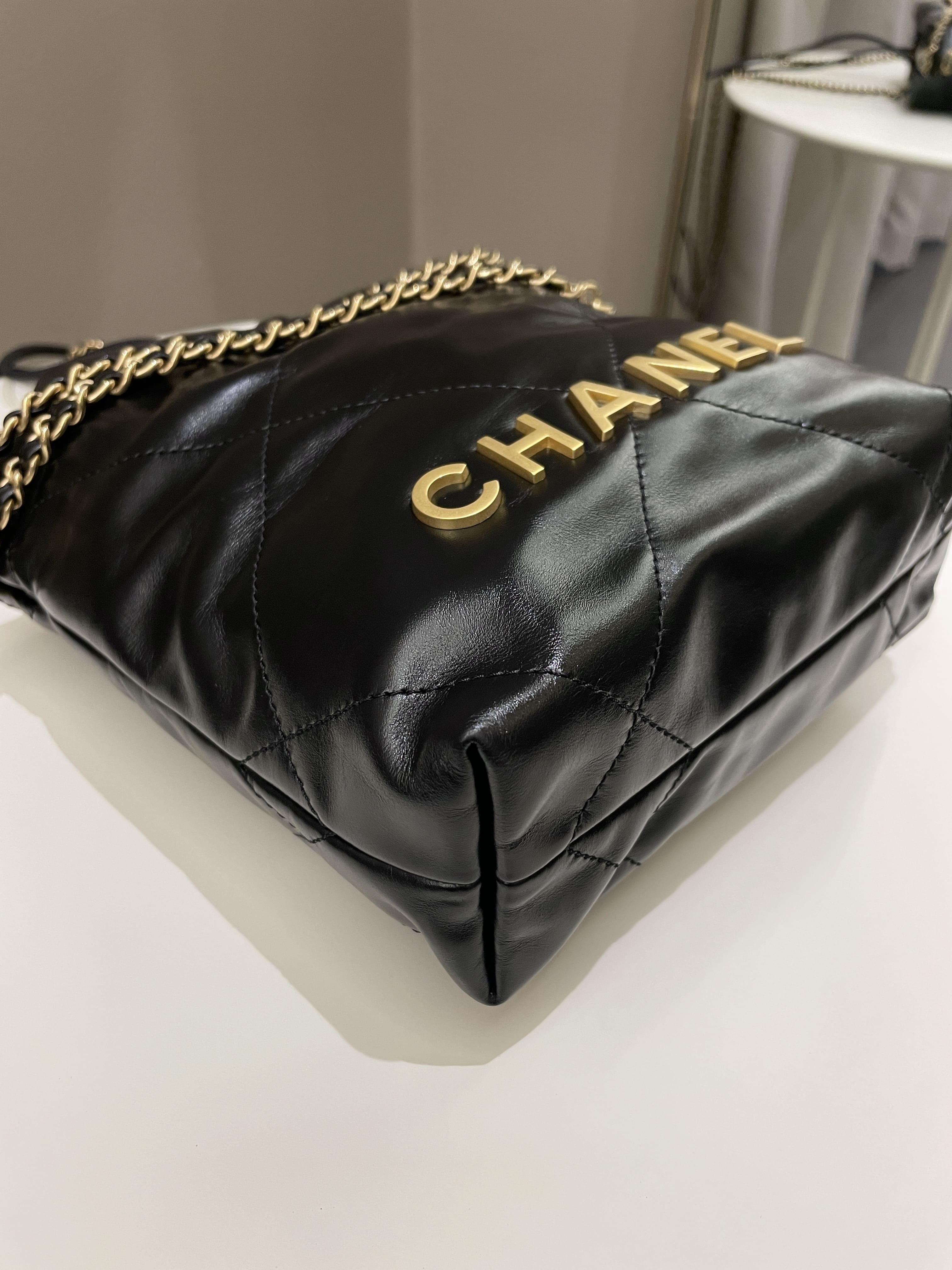 Chanel 22 Mini Black Calfskin
