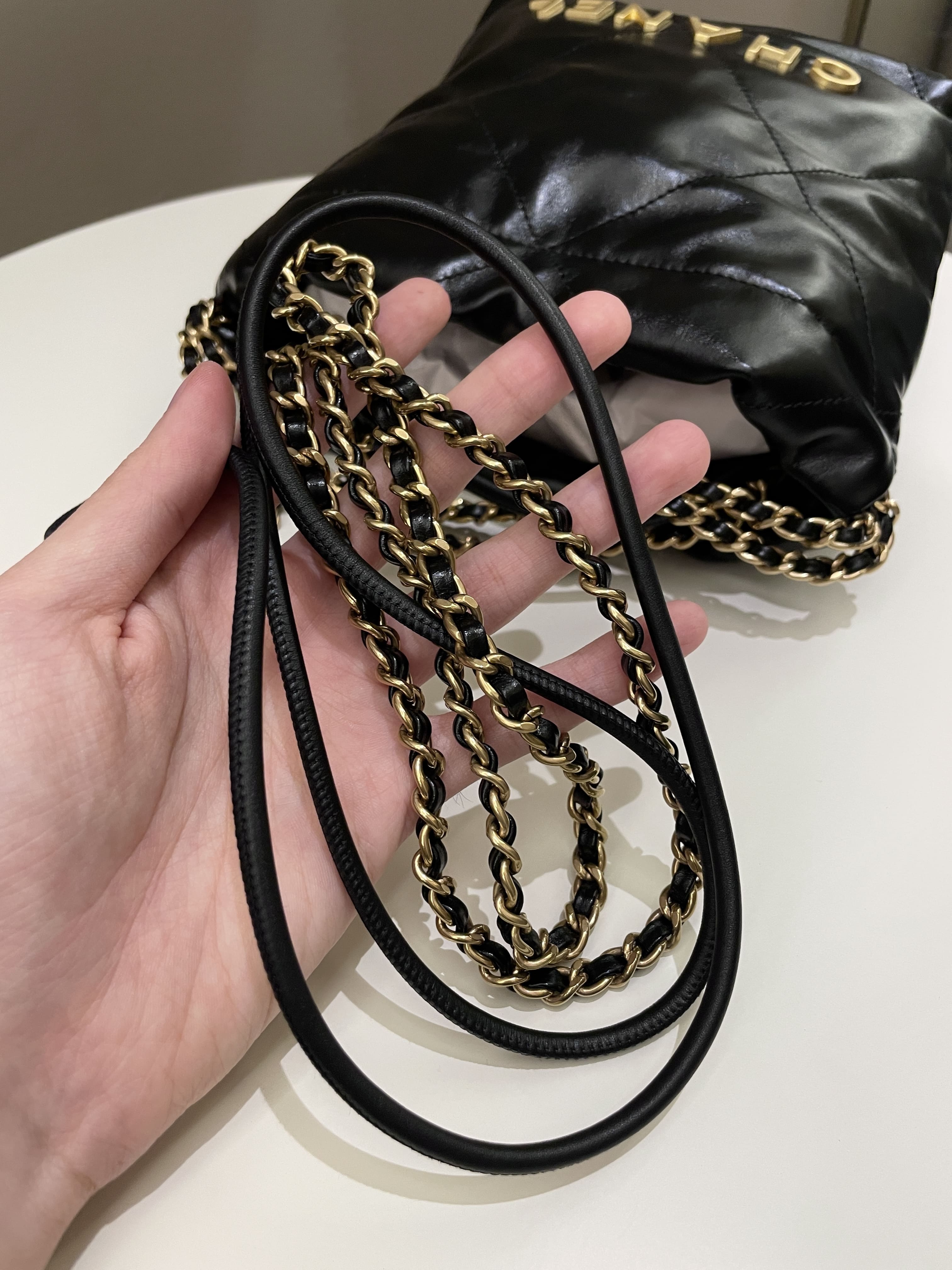 Chanel 22 Mini Black Calfskin