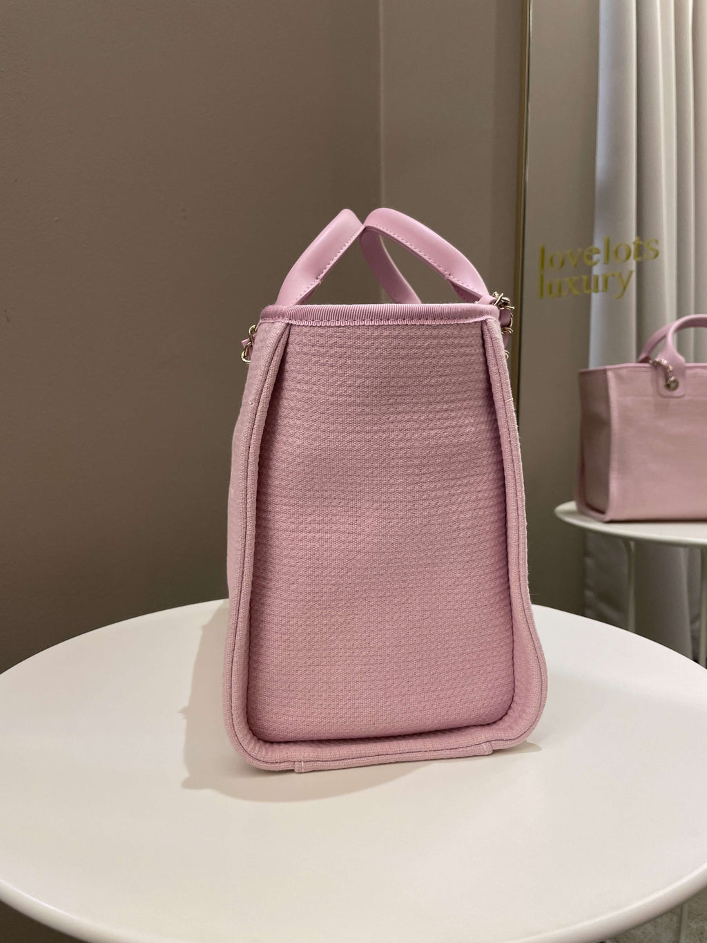 Chanel 22B Deauville Shopper Tote Sweet Pink
