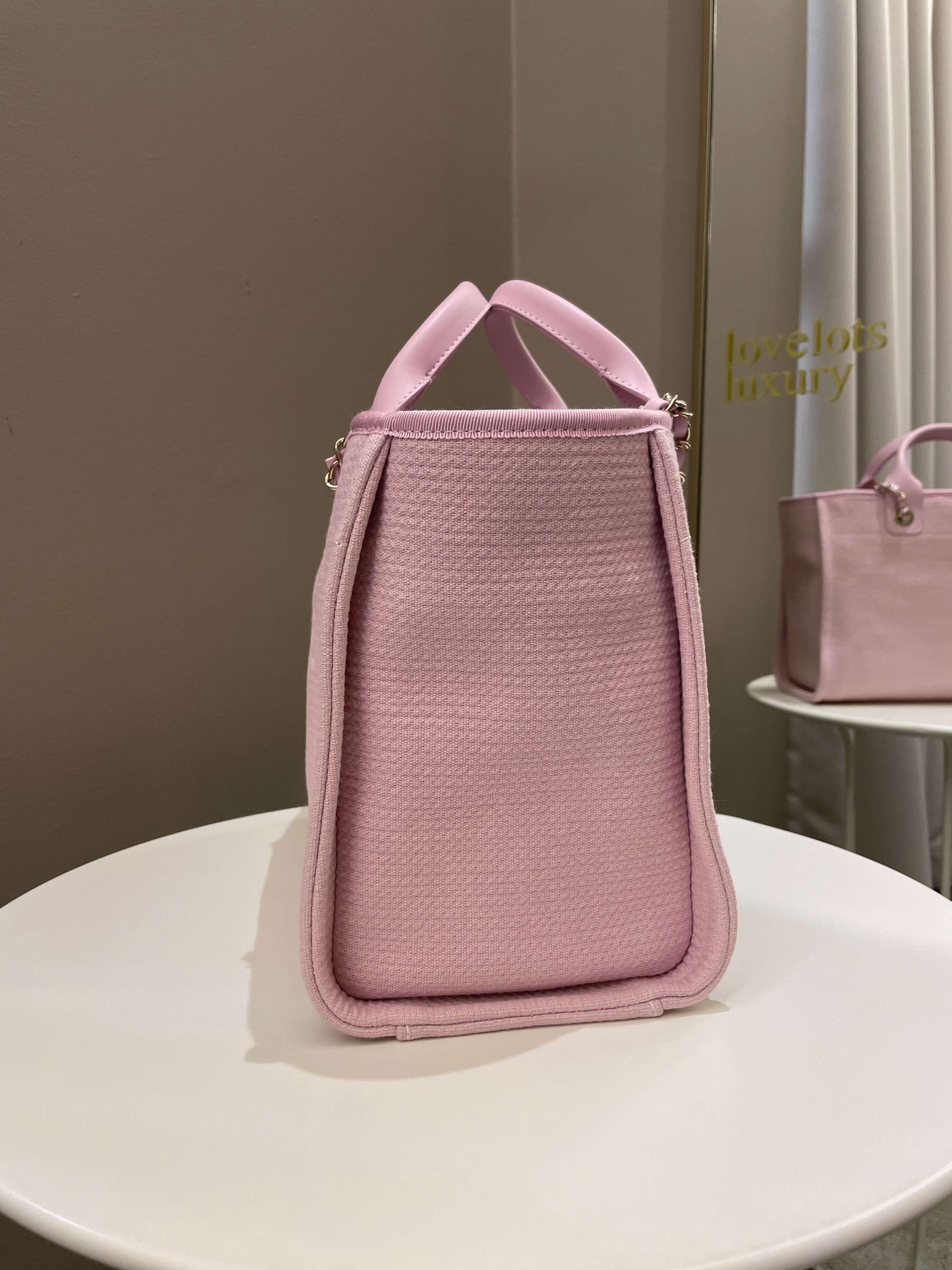 Chanel 22B Deauville Shopper Tote Sweet Pink