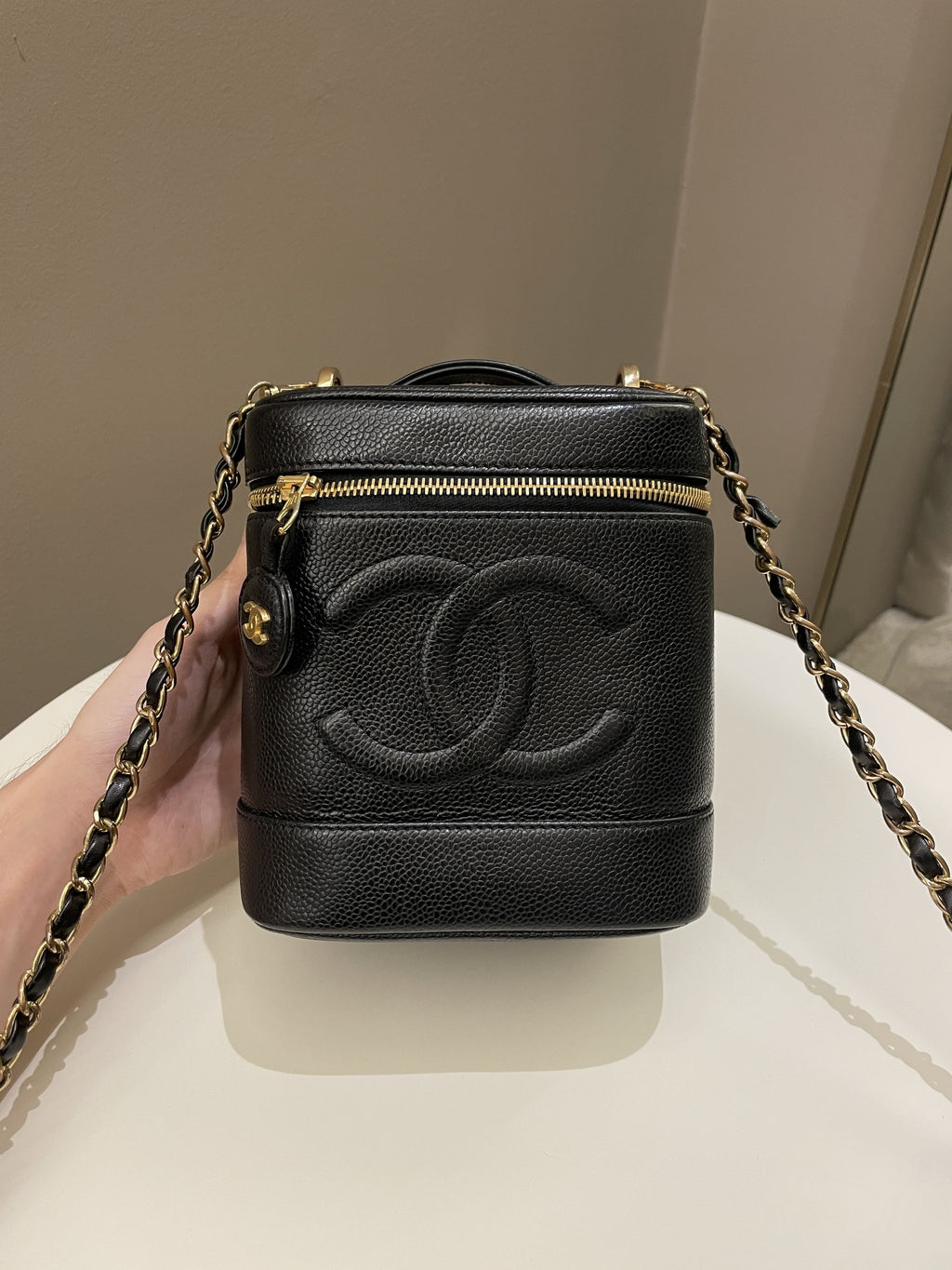 Chanel Vintage Vanity Black Caviar