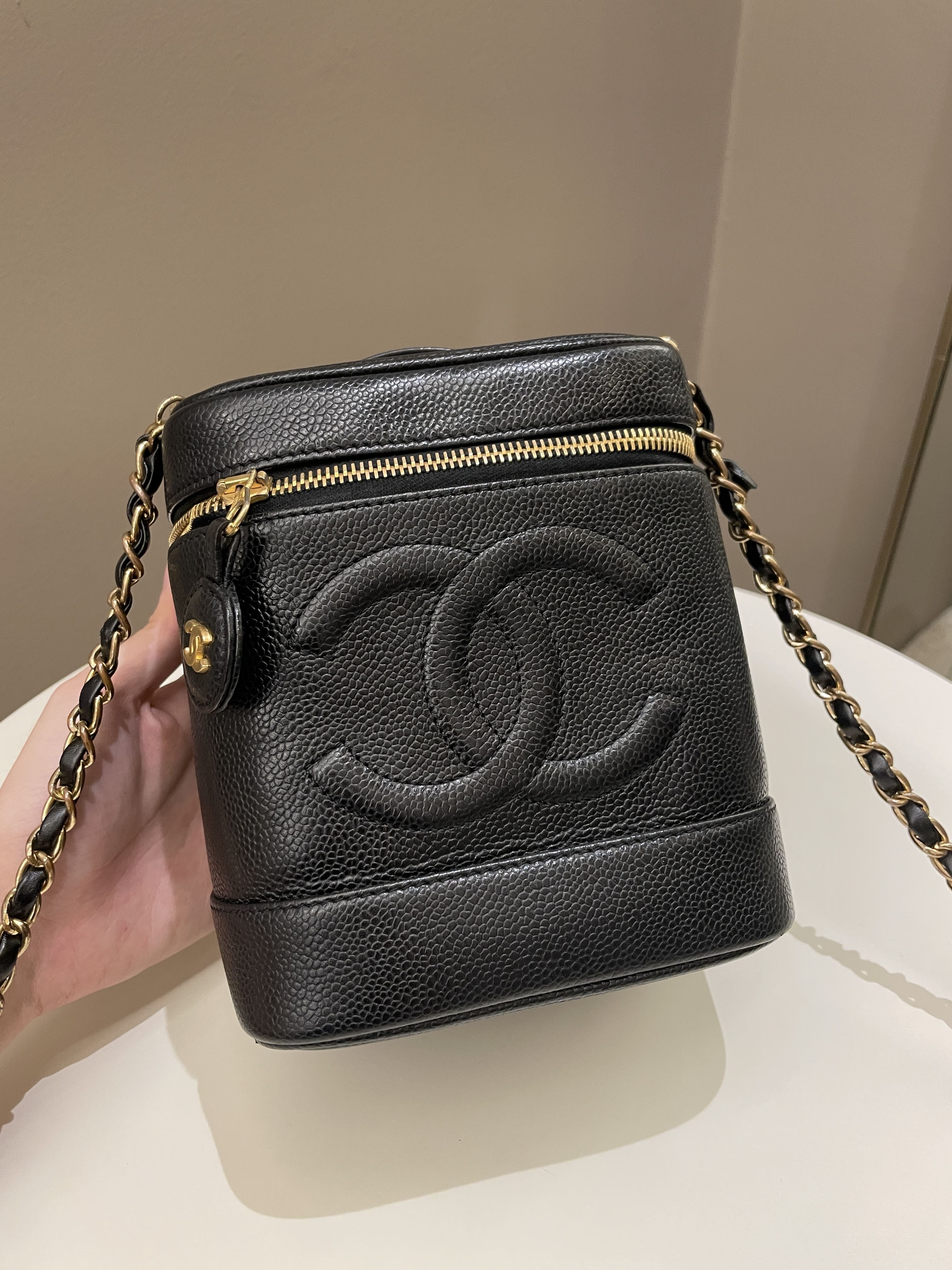 Chanel Vintage Vanity Black Caviar