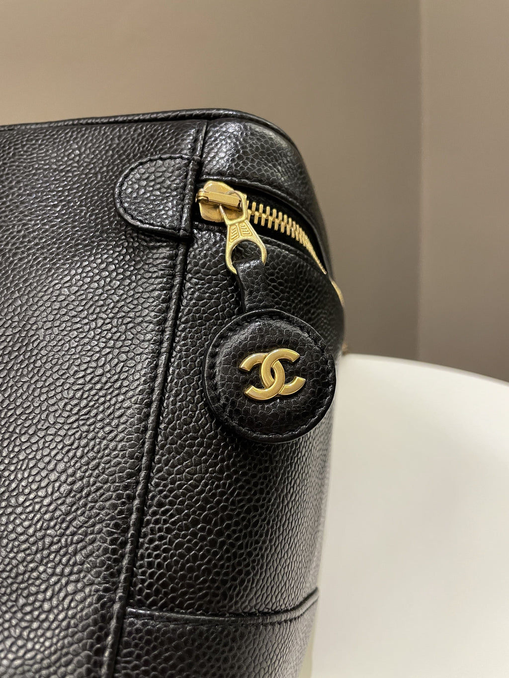Chanel Vintage Vanity Black Caviar