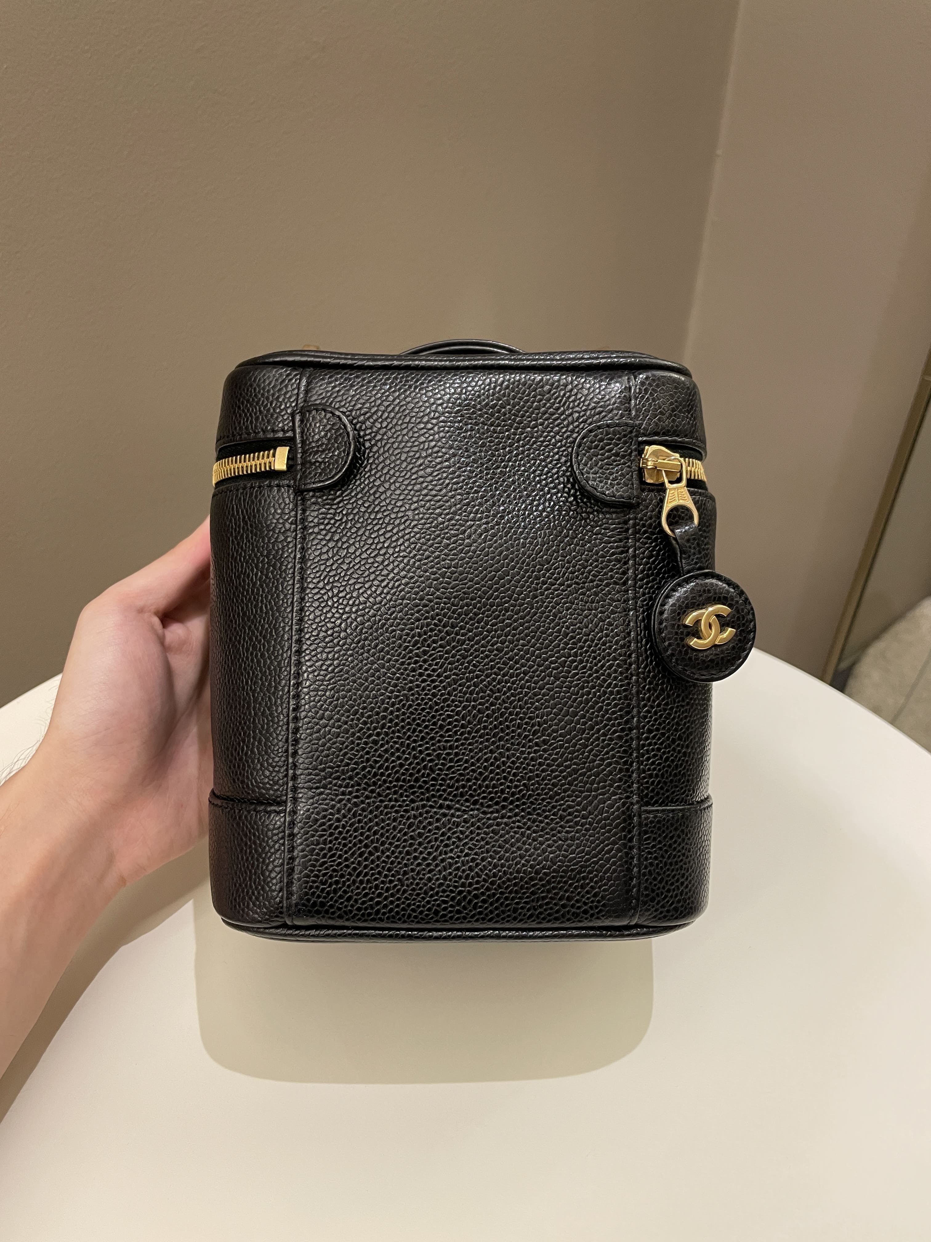 Chanel Vintage Vanity Black Caviar